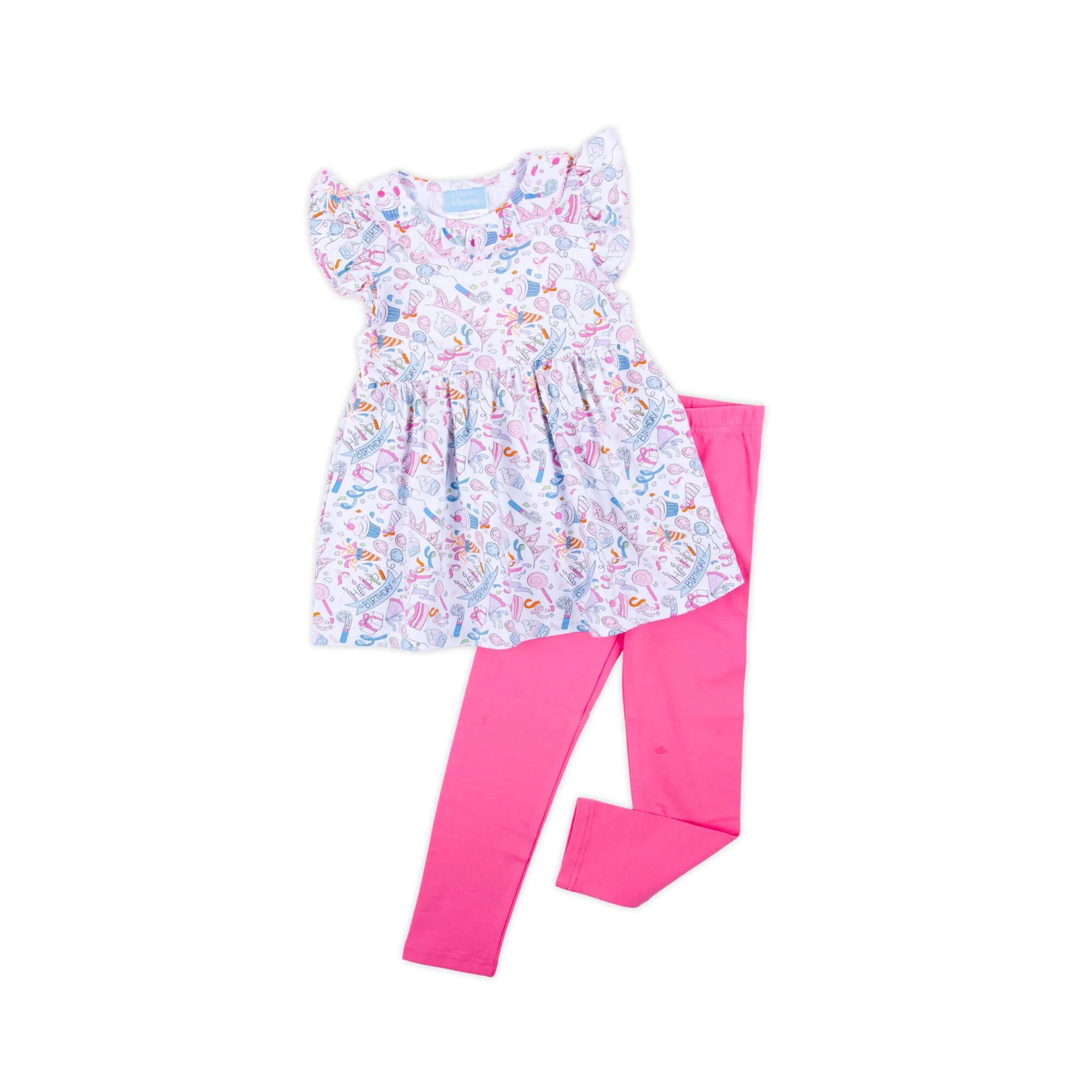 Birthday Girl Ruffle Collared Legging Set - Image 2