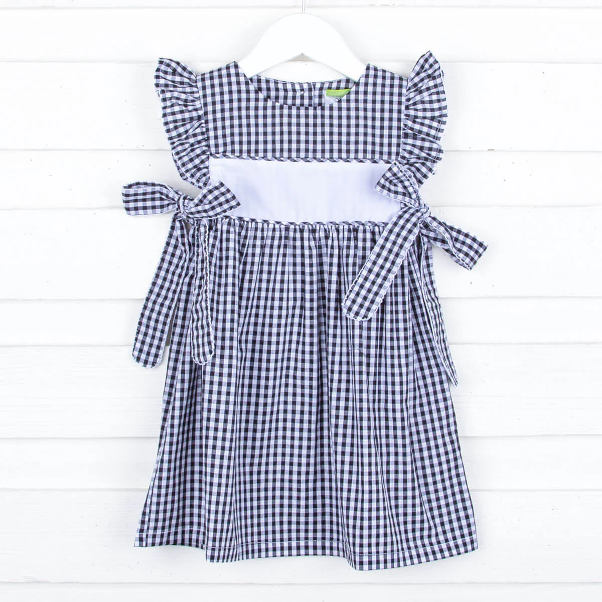 Black Gingham Avery Dress - Image 2