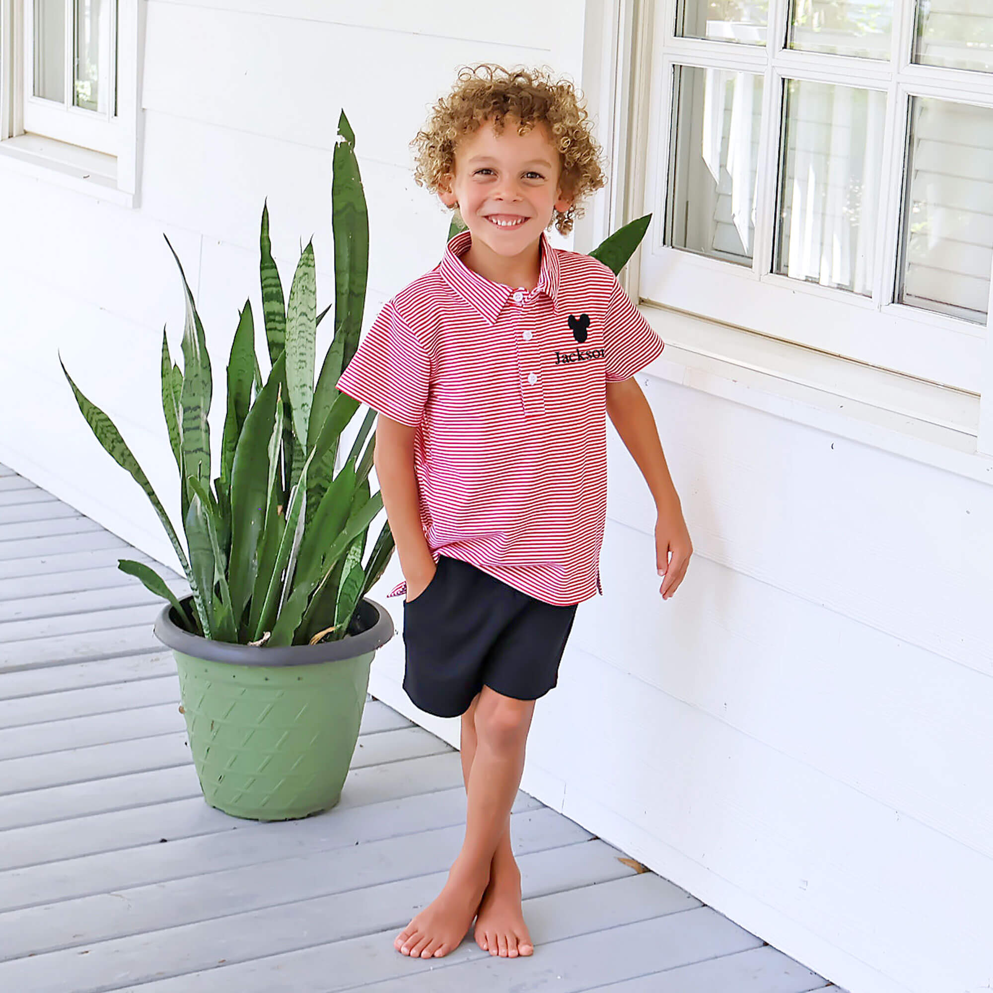 Black French Terry Shorts - Image 2