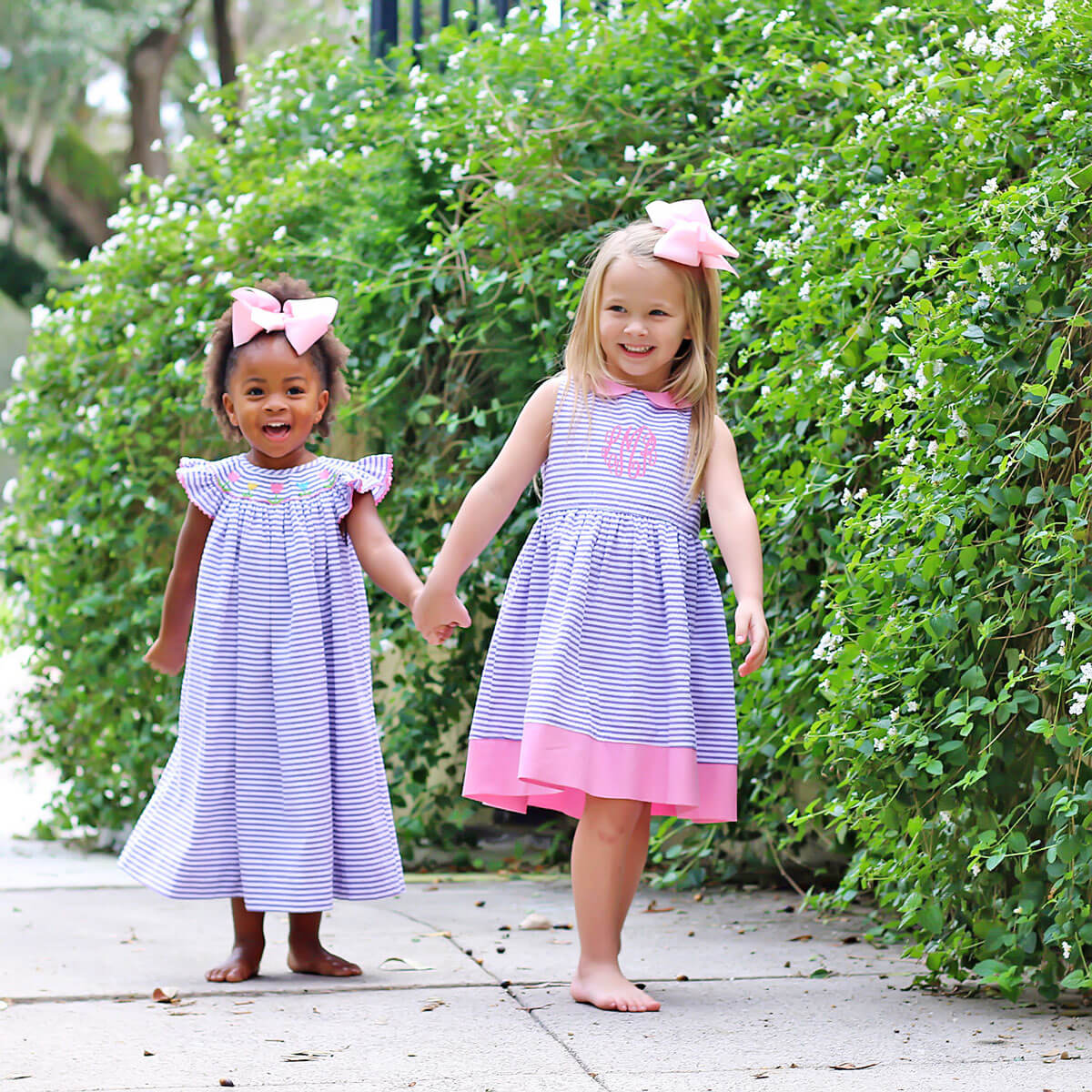 Blooming Tulips Purple Smocked Dress - Image 8