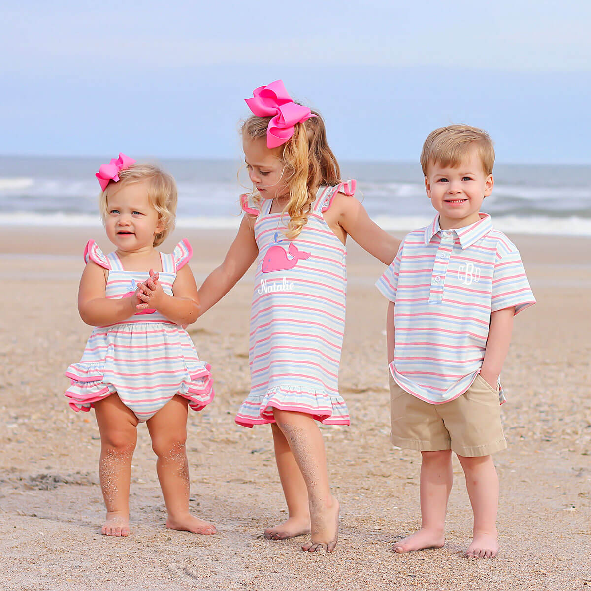 Blue & Pink Stripe Polo - Image 3