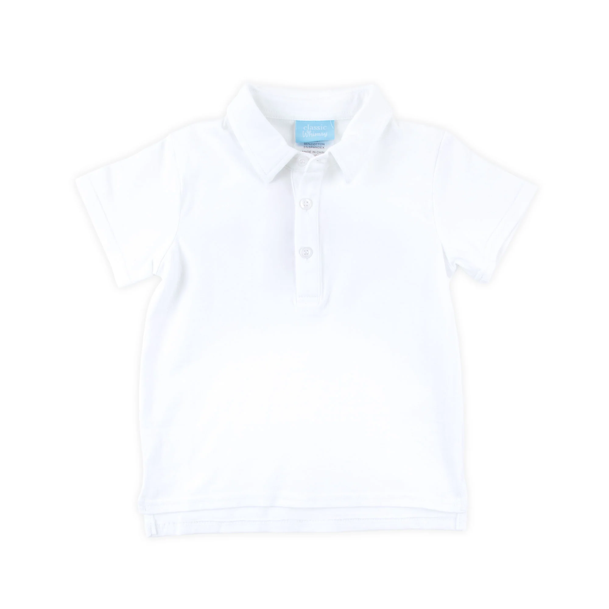 White Knit Polo Shirt - Image 4