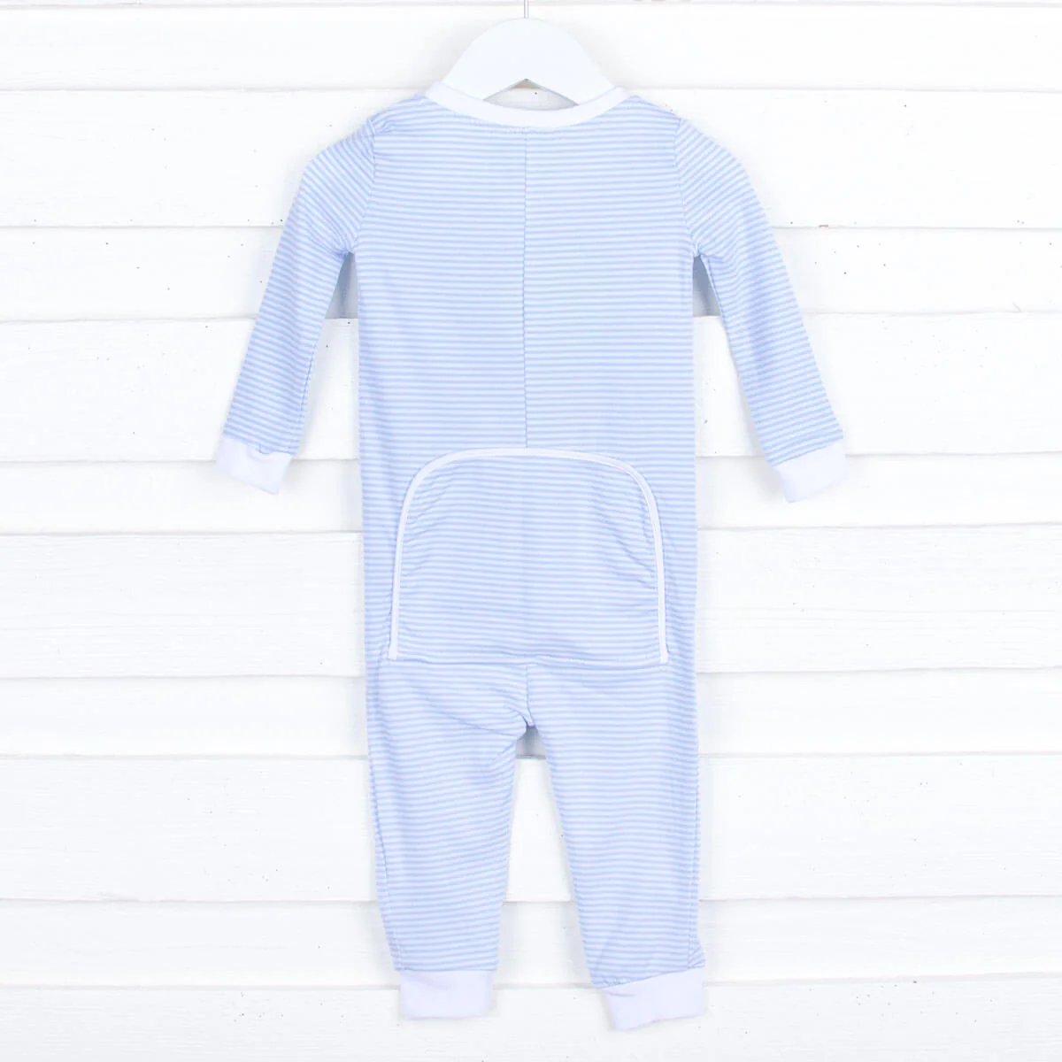 Light Blue Stripe Zip Sleeper - Image 11