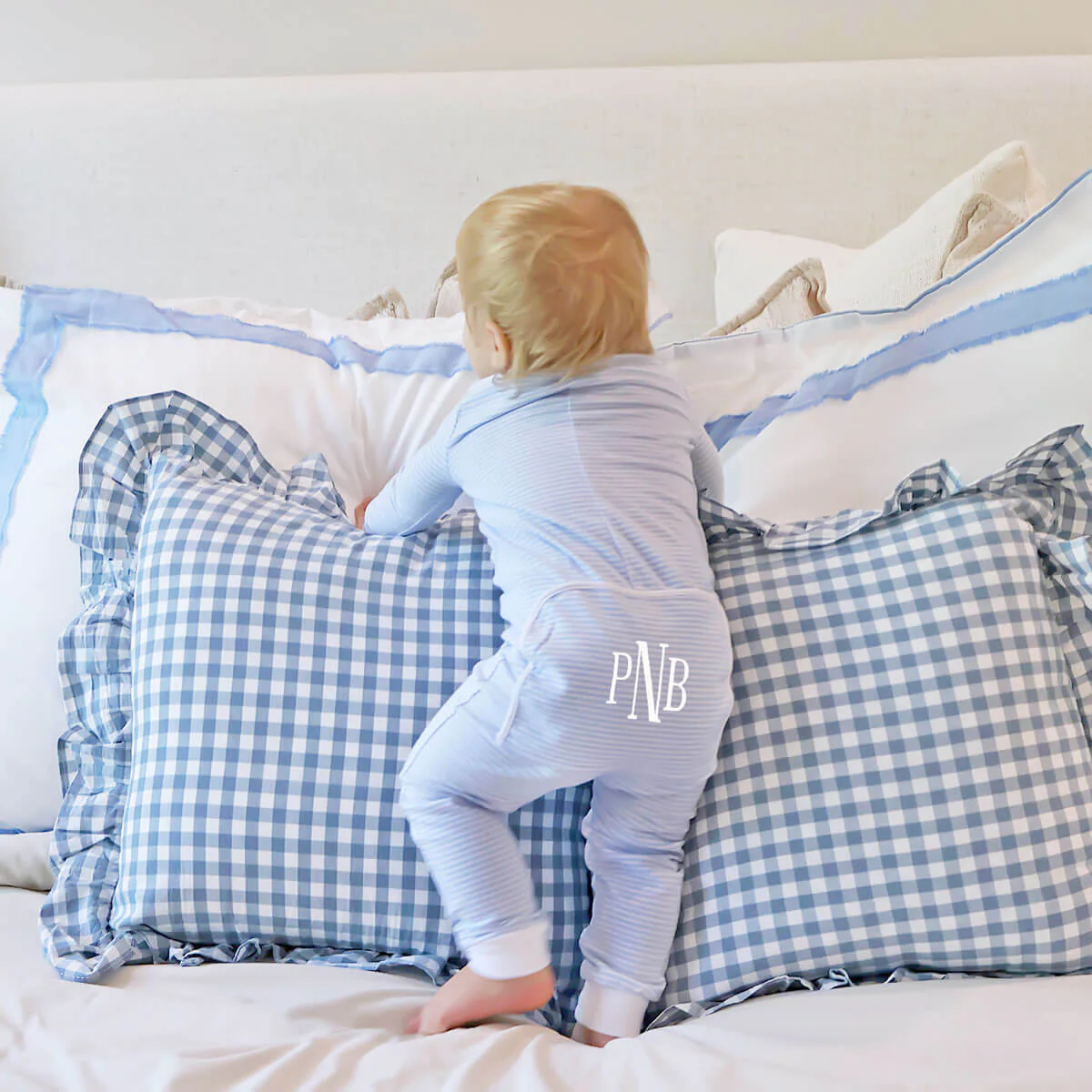 Light Blue Stripe Zip Sleeper - Image 3