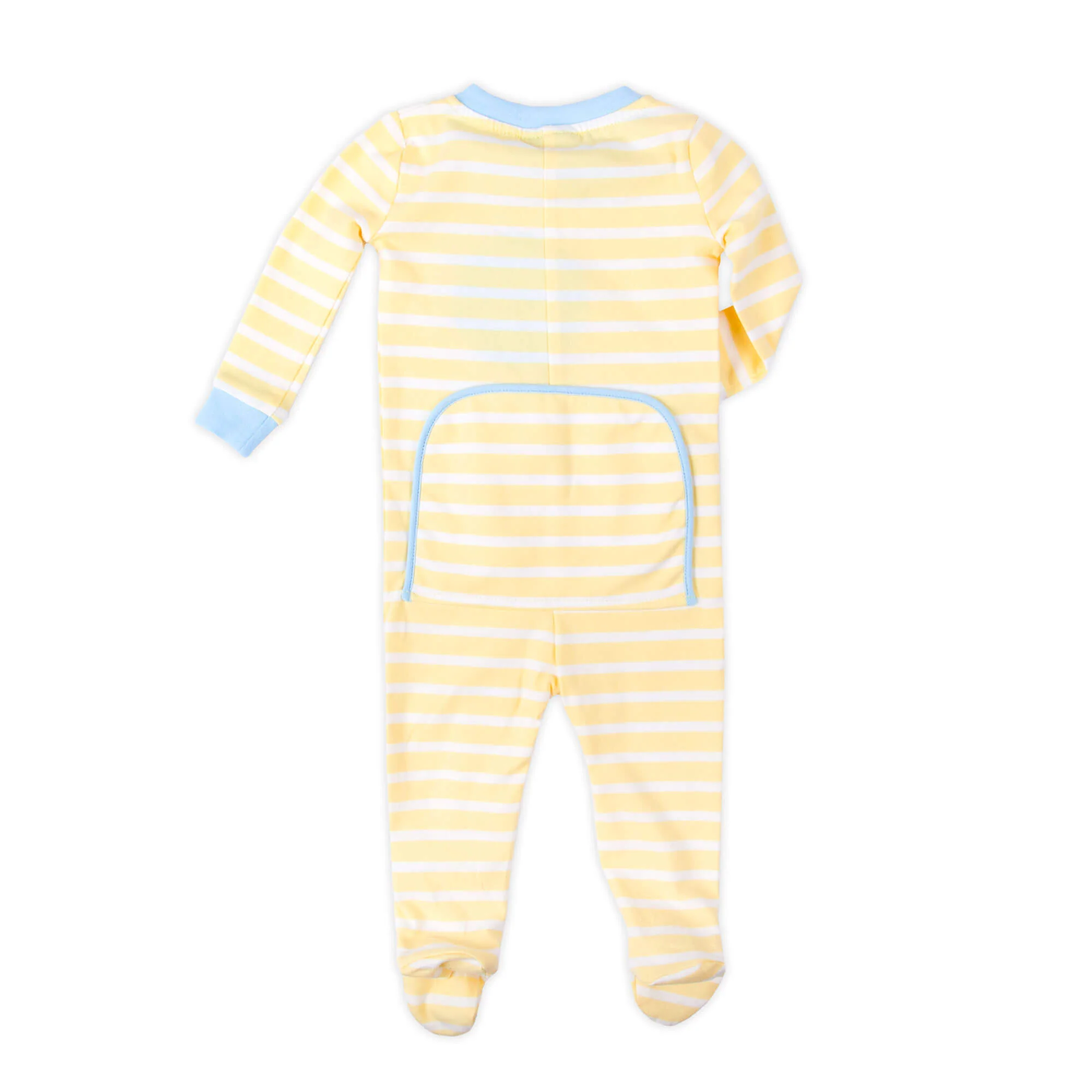 Yellow Stripe Bunny Zip Sleeper Blue - Image 4