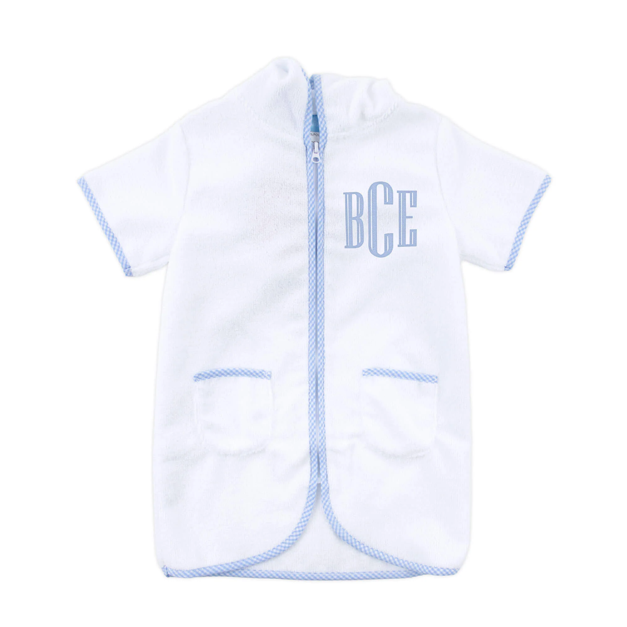 Blue Check Swim Cover Up - Image 2