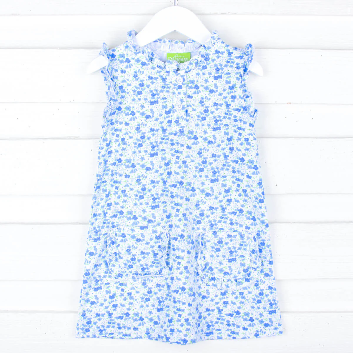 Blue Floral Nicole Dress - Image 6