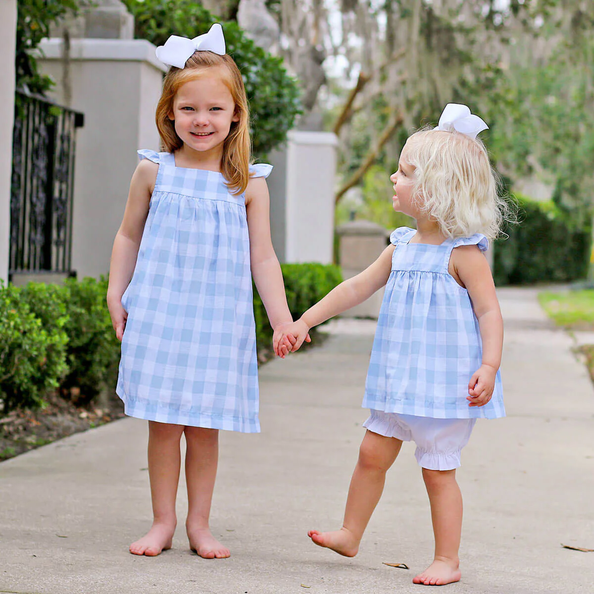 Blue Check Amy Dress - Image 4