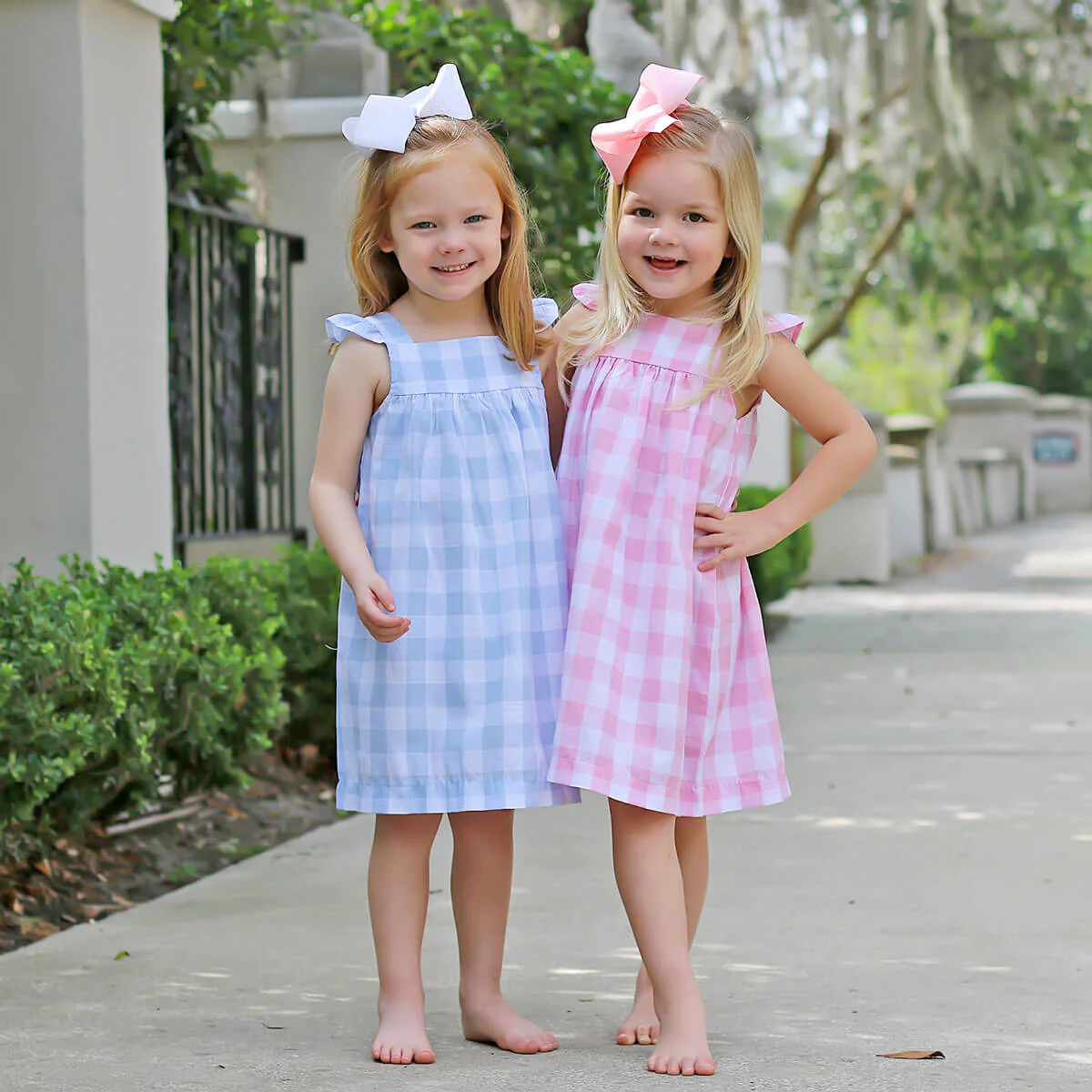 Blue Check Amy Dress - Image 5