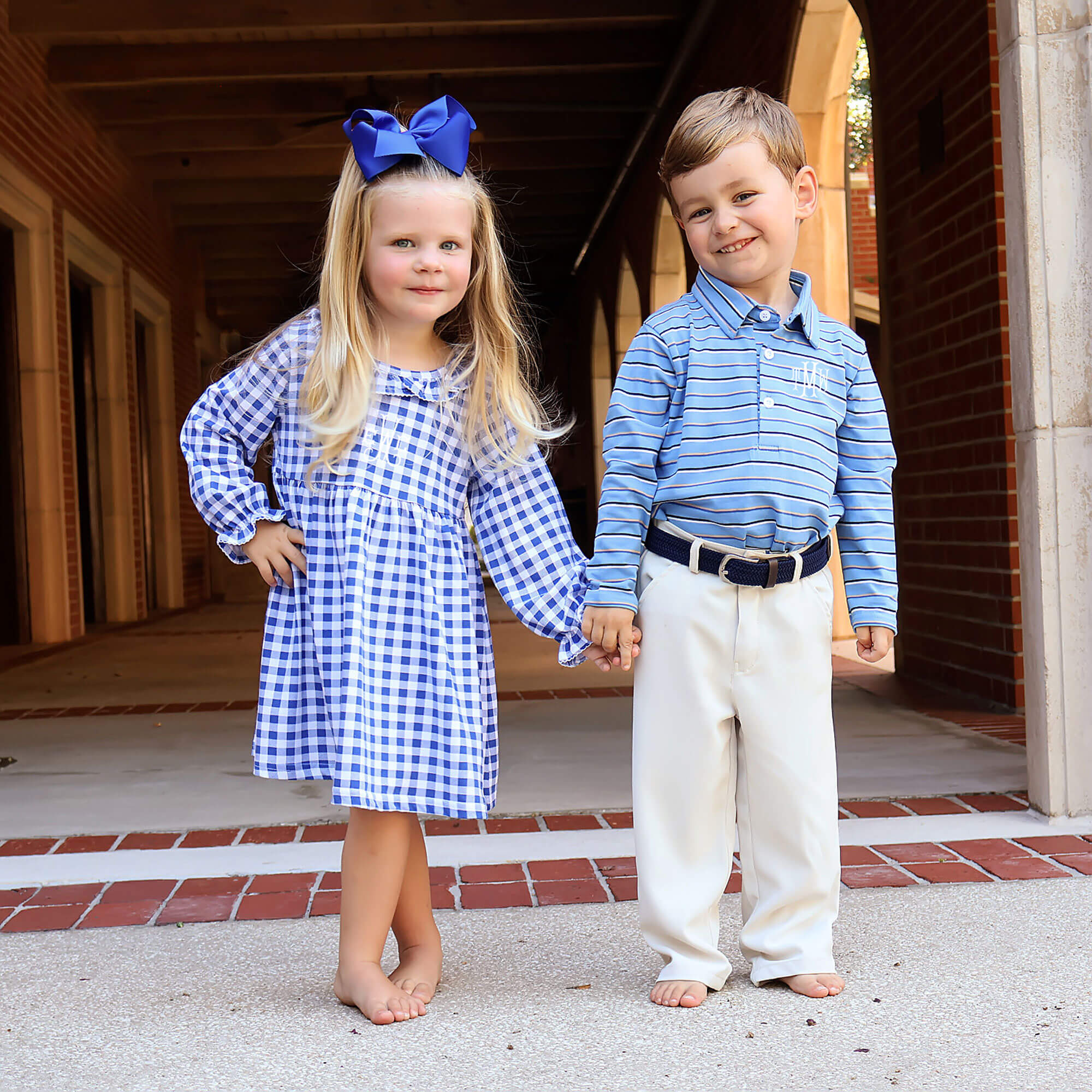 Blue Check Eden Dress - Image 3