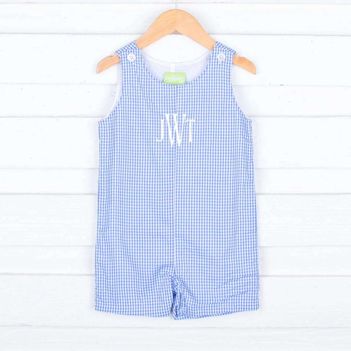 Blue Gingham Jon Jon - Image 3