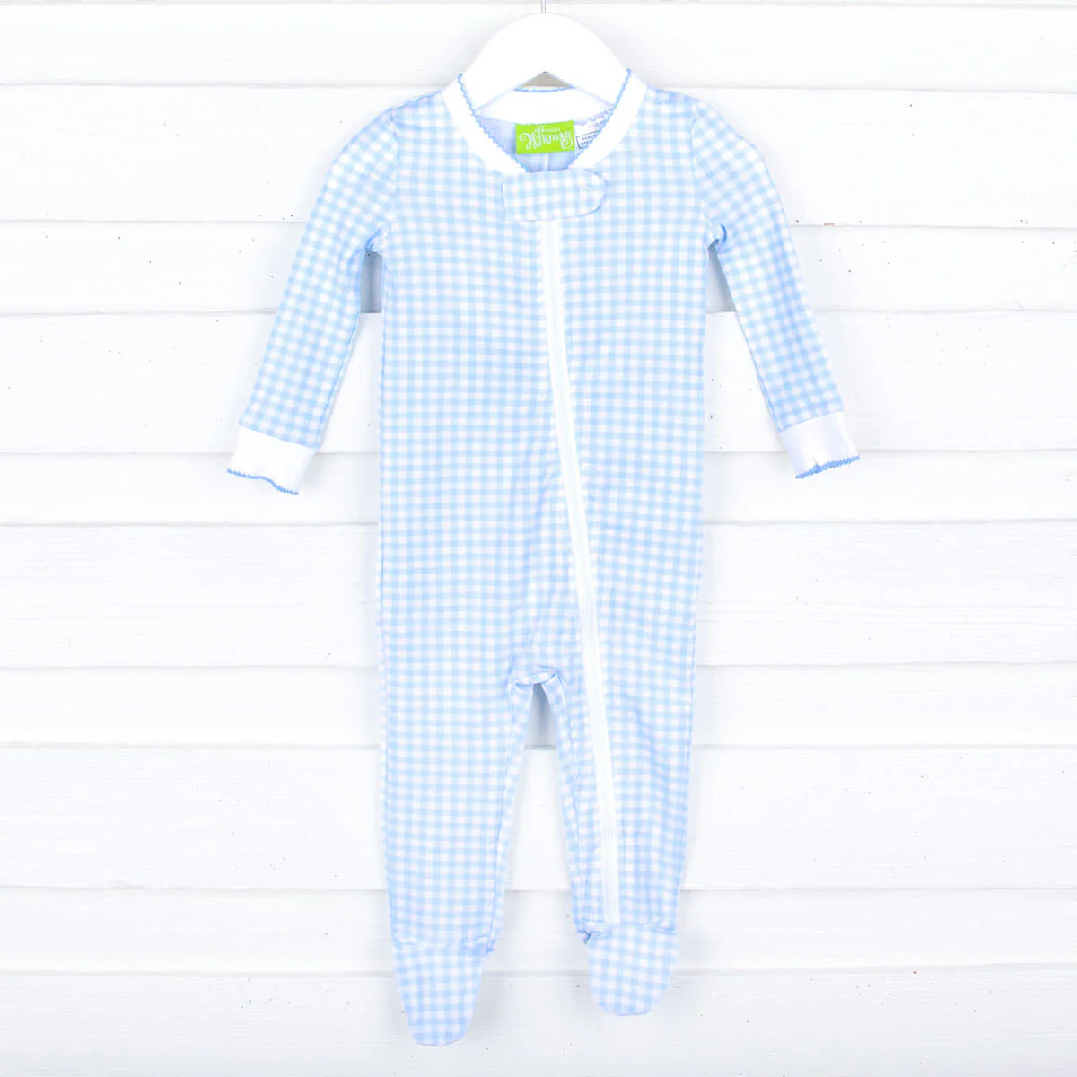 Gingham Zip Sleeper - Image 12