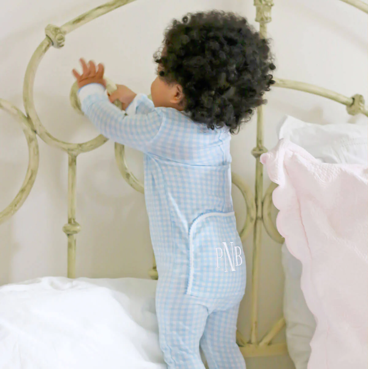 Gingham Zip Sleeper - Image 2
