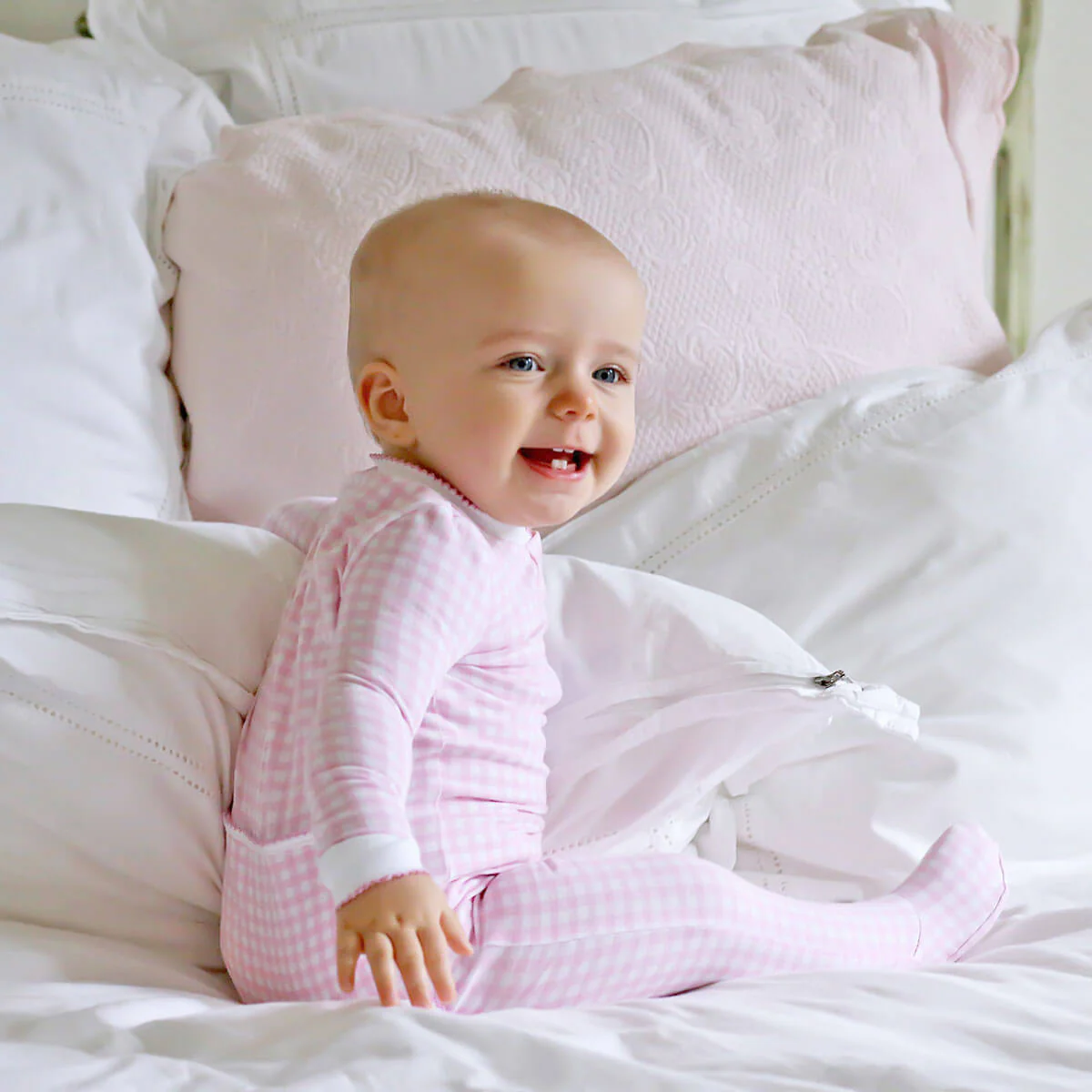 Gingham Zip Sleeper - Image 4