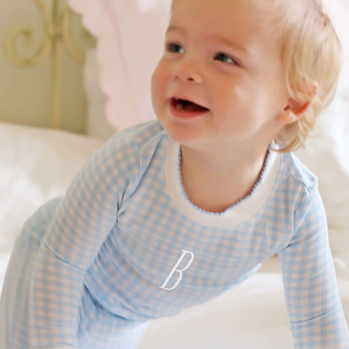 Blue Gingham Pajamas - Image 4