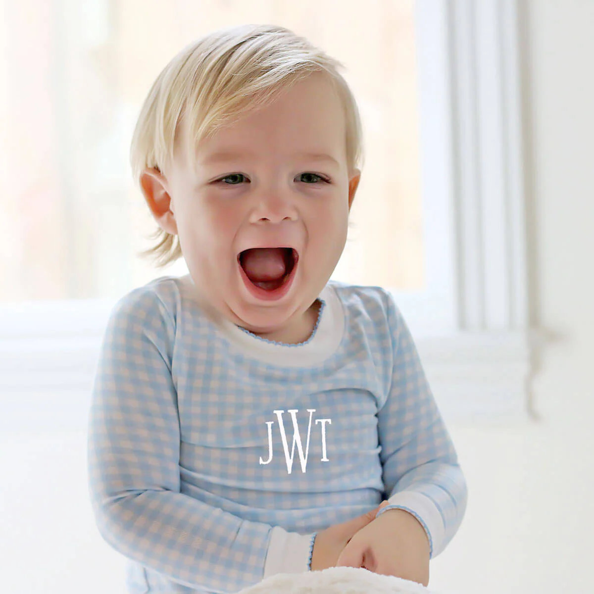 Blue Gingham Pajamas - Image 5
