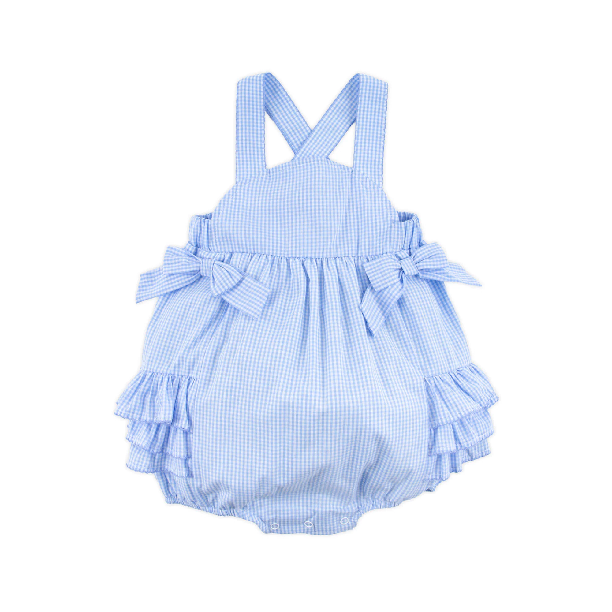 Blue Gingham Skyler Bubble - Image 5