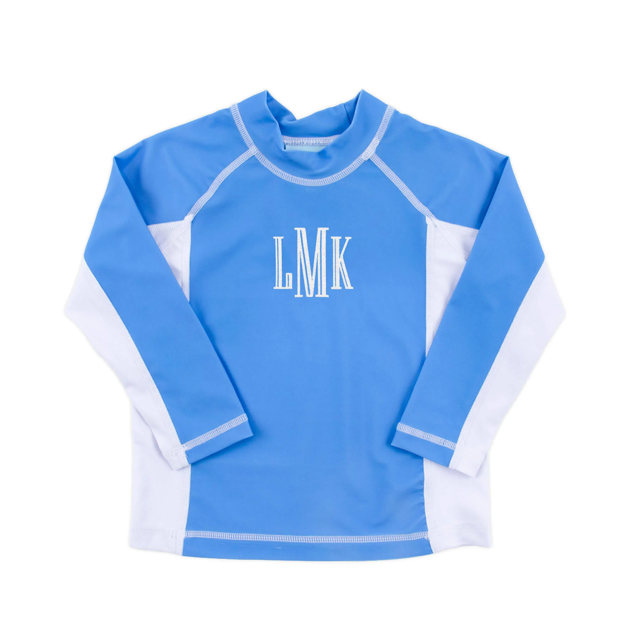 Watercolor Blue Rash Guard - Image 2
