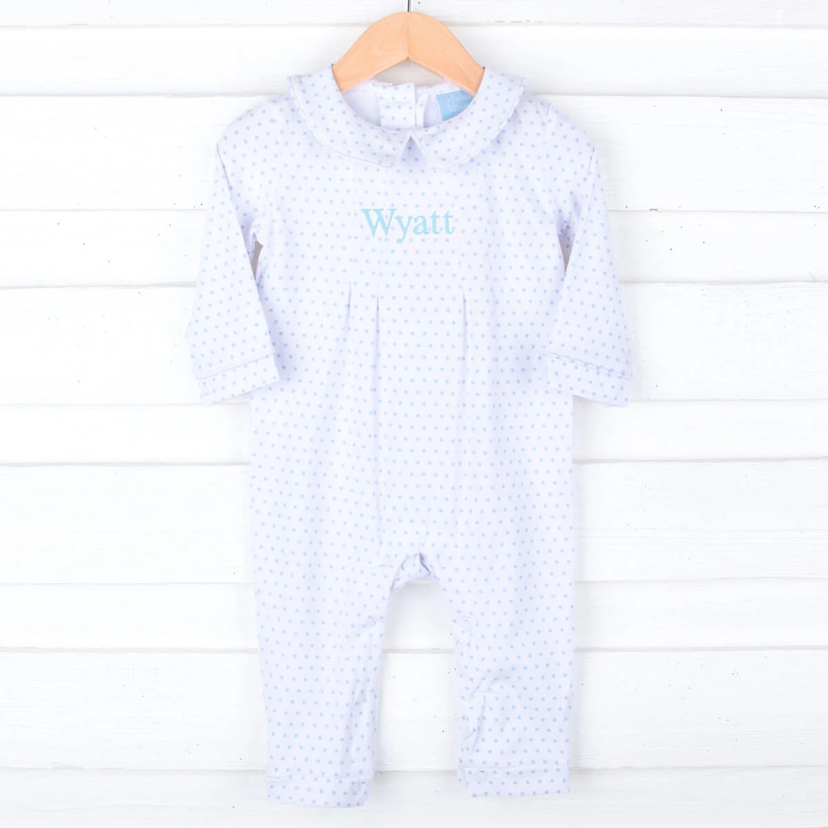 Blue Polka Dot Romper - Image 2