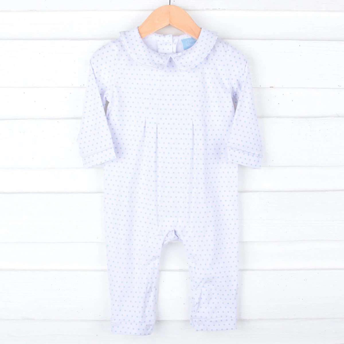 Blue Polka Dot Romper - Image 3