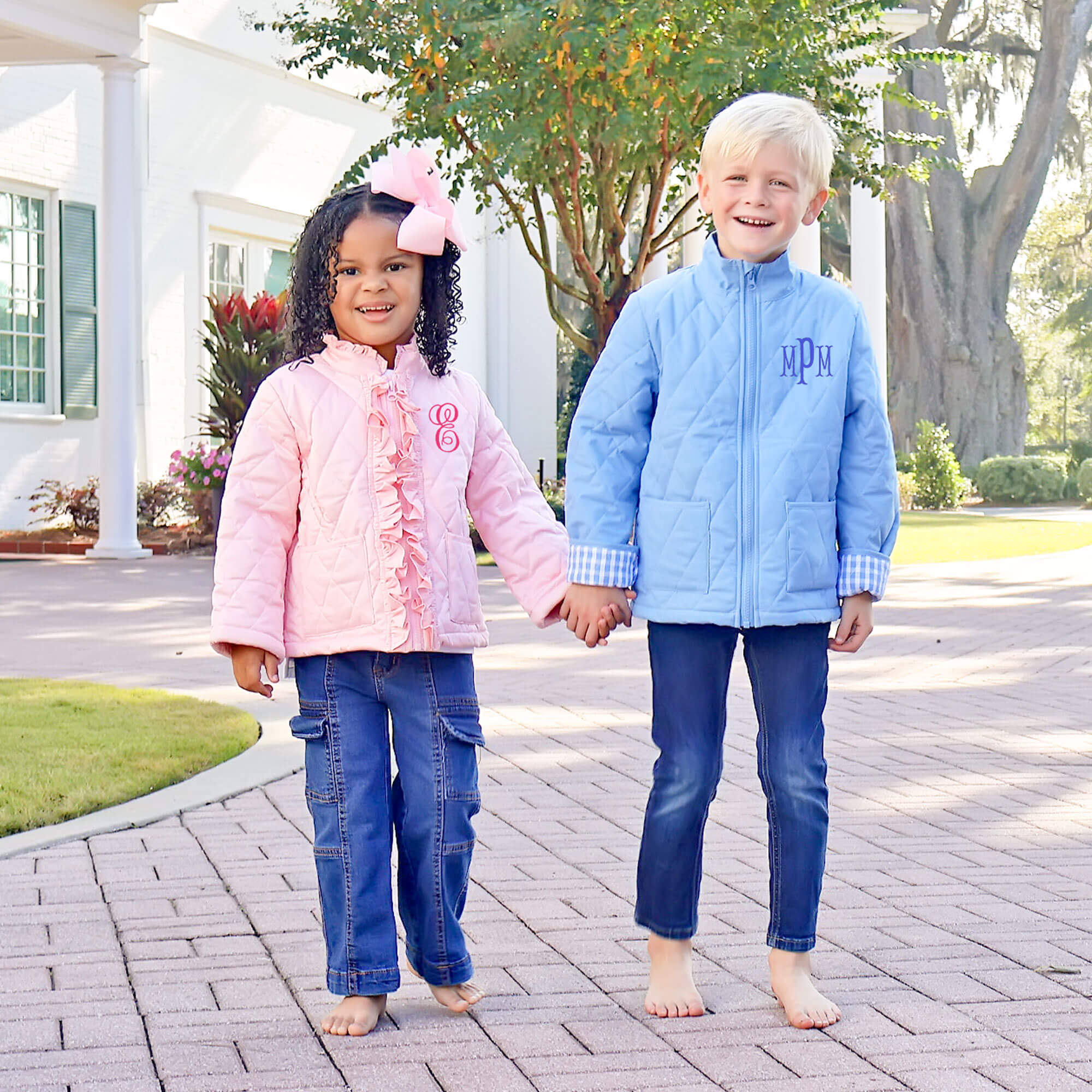 Light Blue Quilted Coat - Image 3