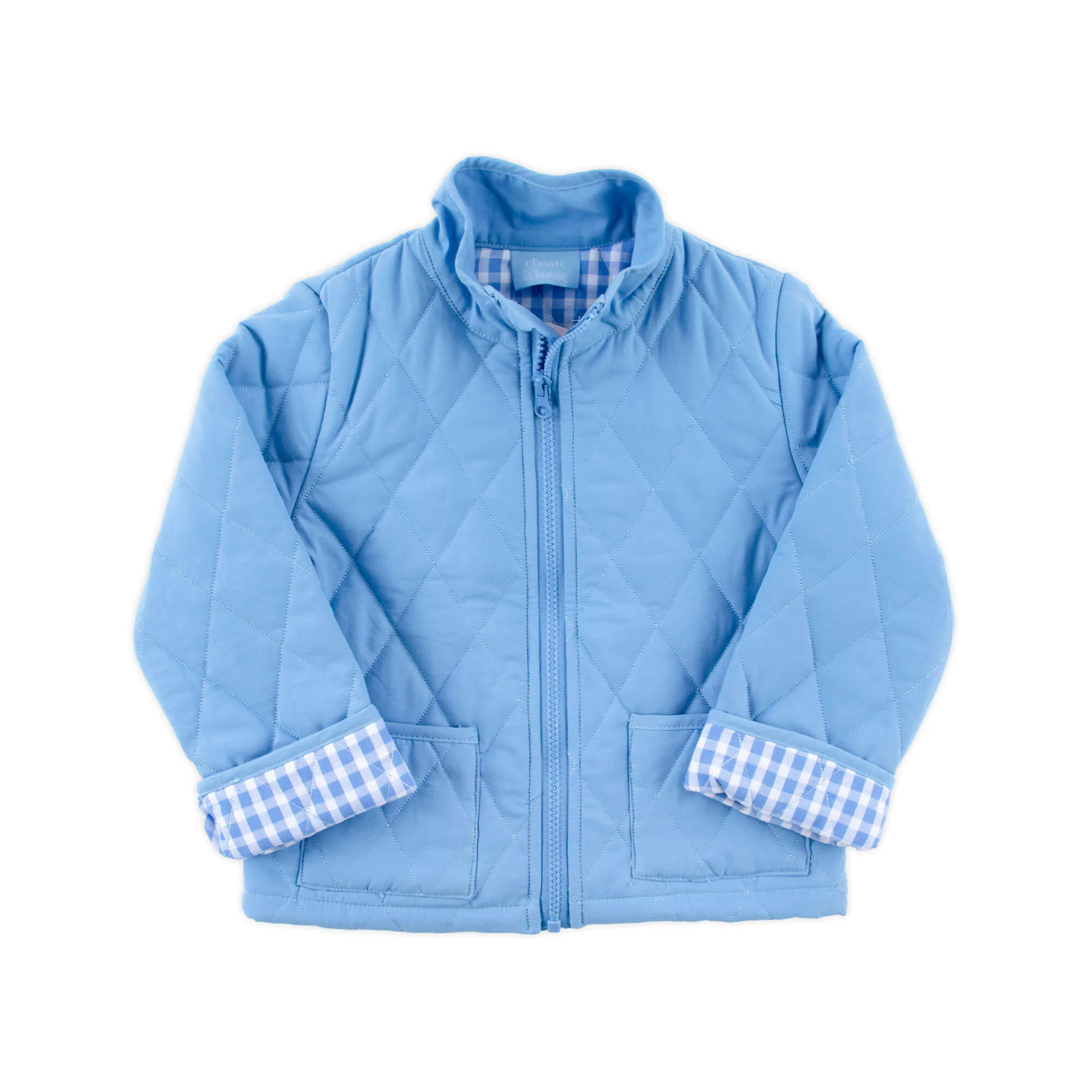 Light Blue Quilted Coat - Image 4