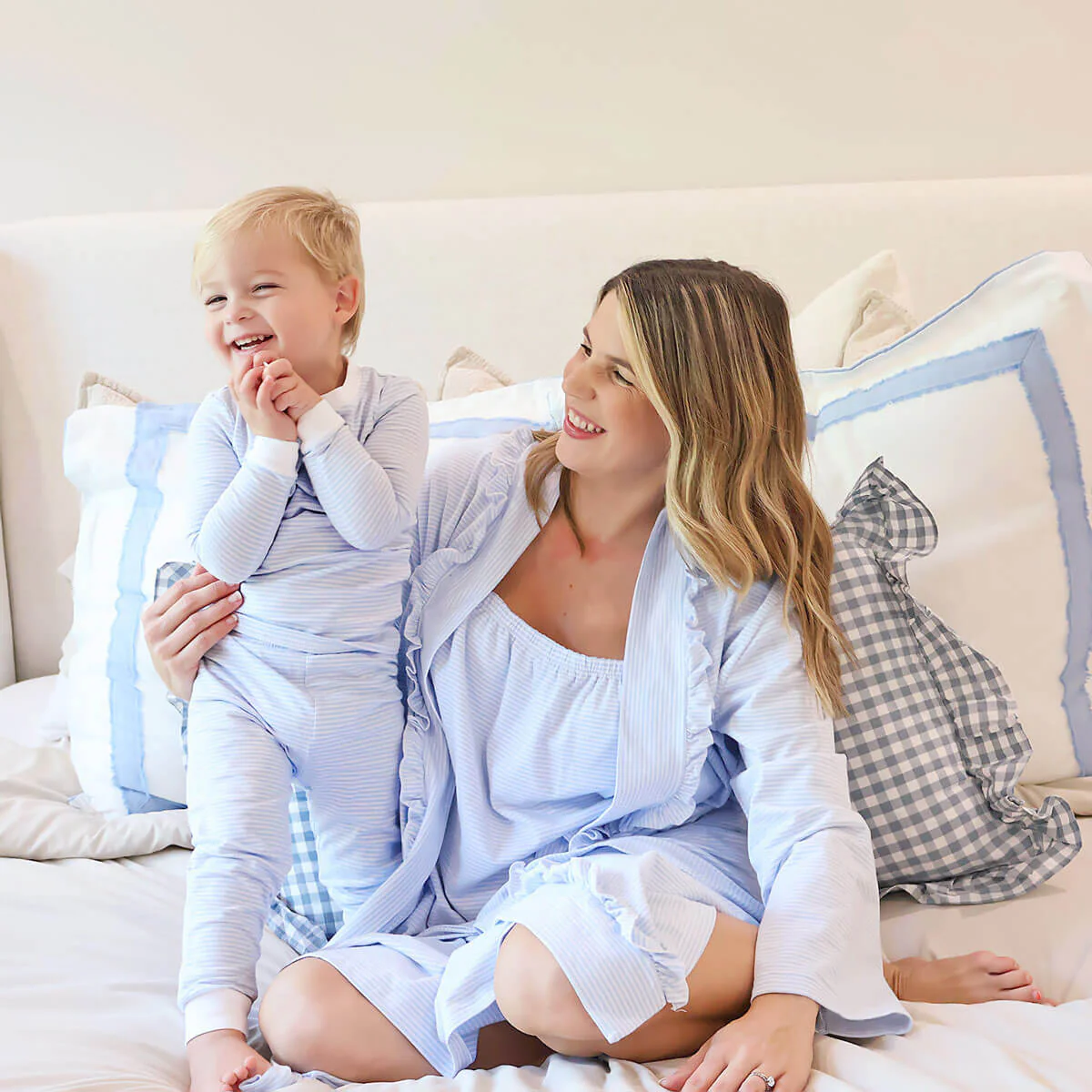 Light Blue Stripe Pajamas - Image 6