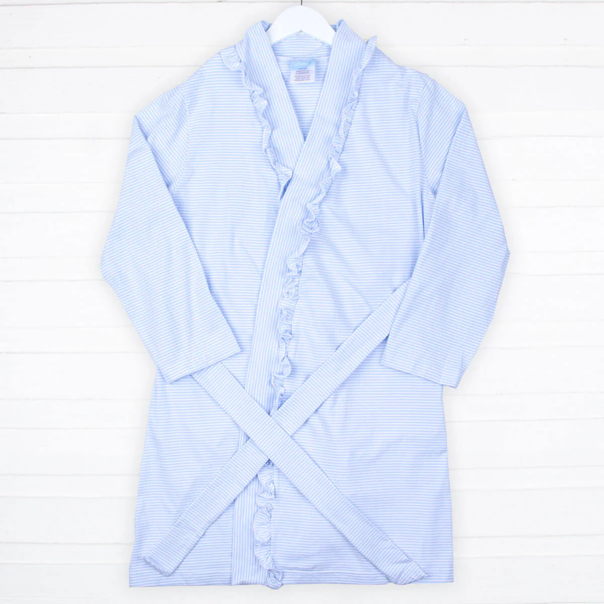 Blue Stripe Women's Robe - Image 5