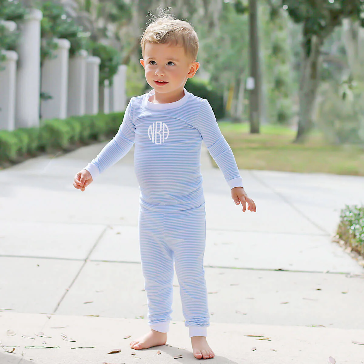 Light Blue Stripe Pajamas - Image 10