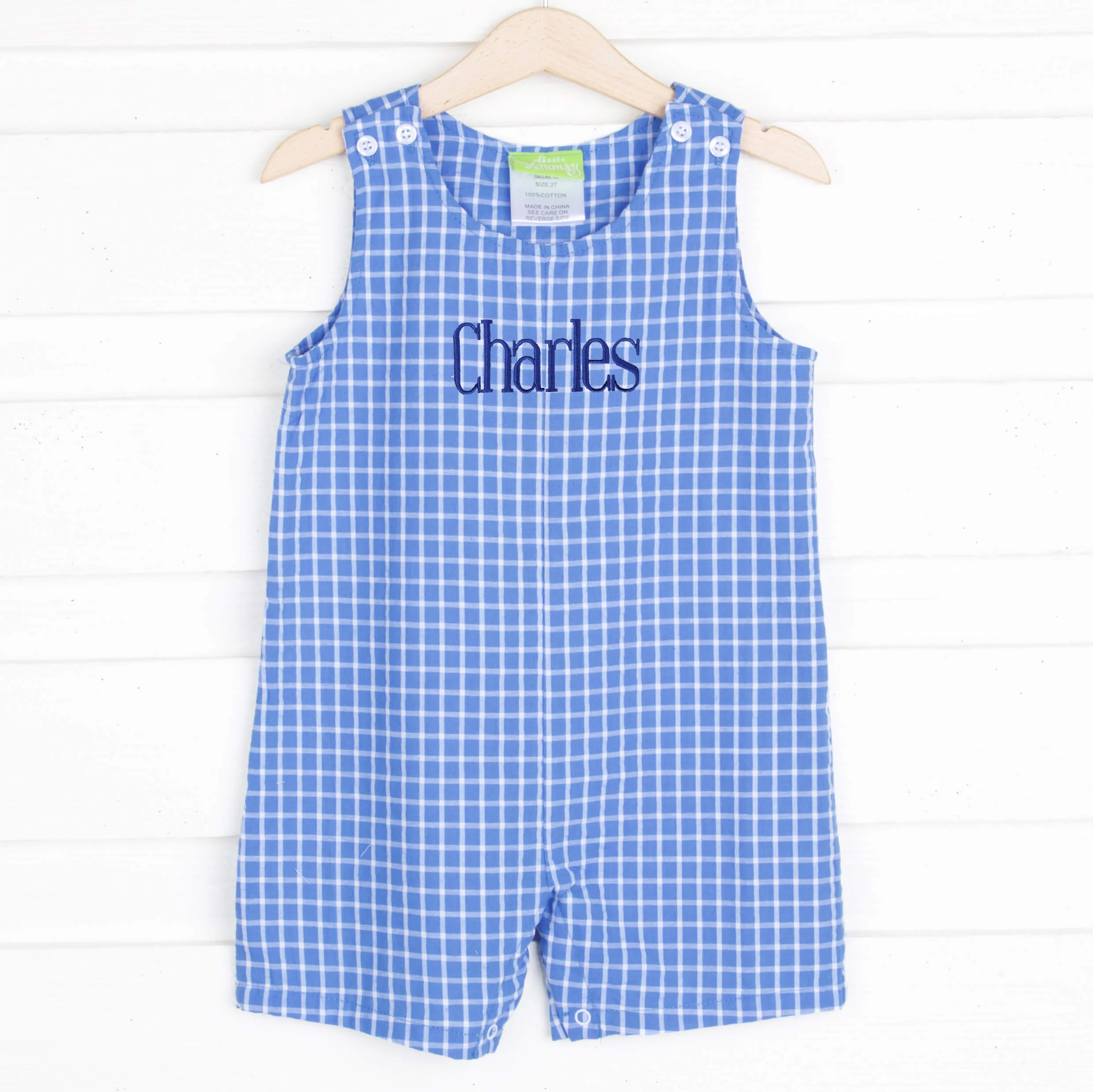 Blue Windowpane Jon Jon - Image 3