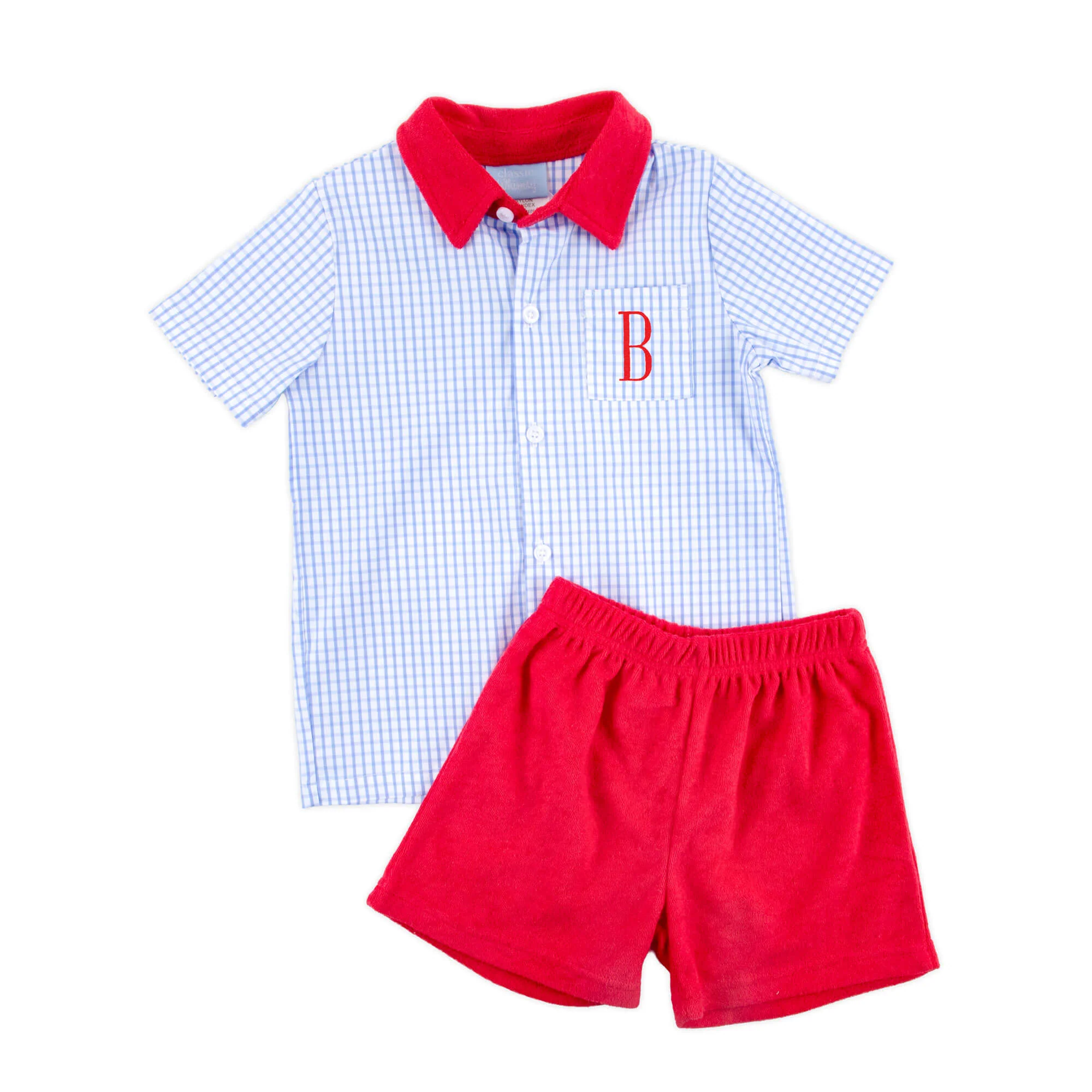 Born To Sparkle Button Down Short Set - Image 2