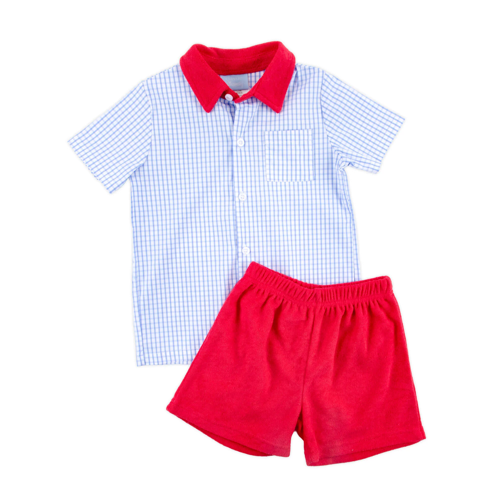 Born To Sparkle Button Down Short Set - Image 4