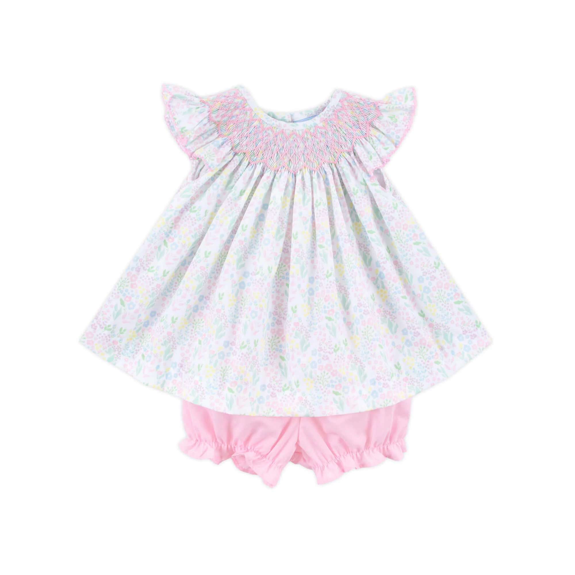Botanical Beauty Smocked Bloomer Set
