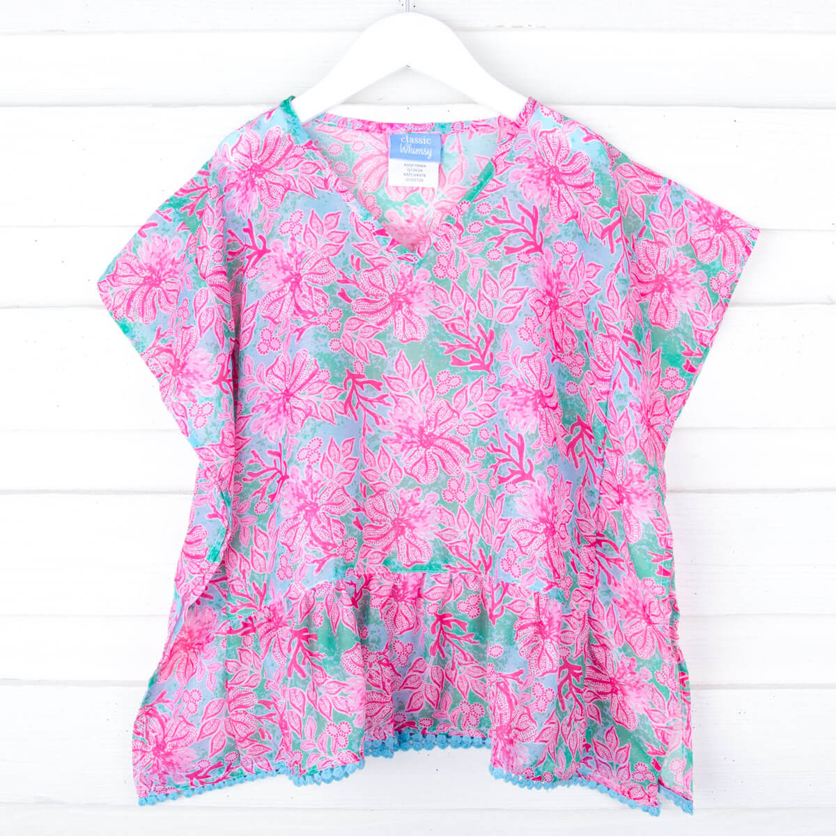 Botanical Island Pink Swim Cover Up - Image 2