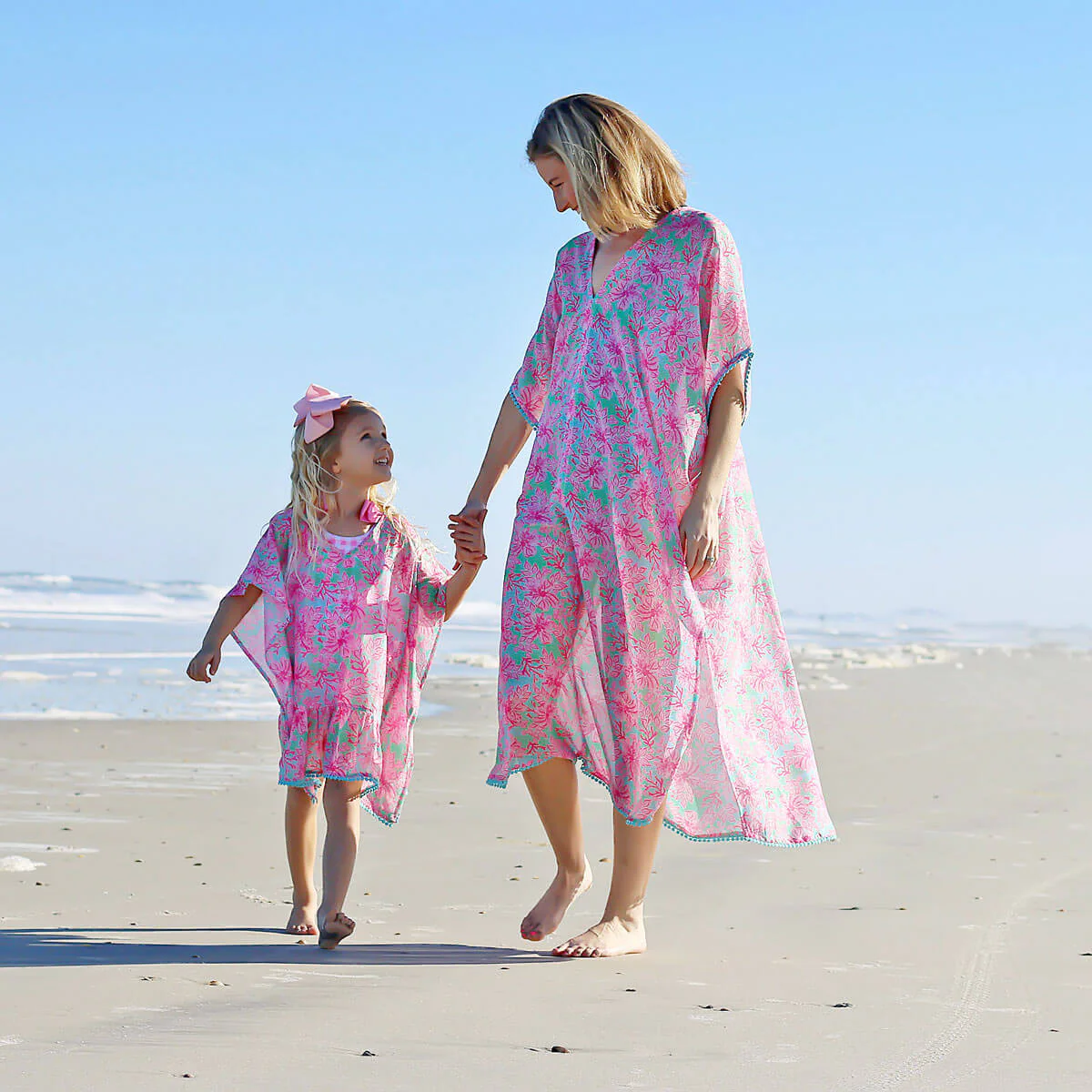 Botanical Island Pink Swim Cover Up - Image 6