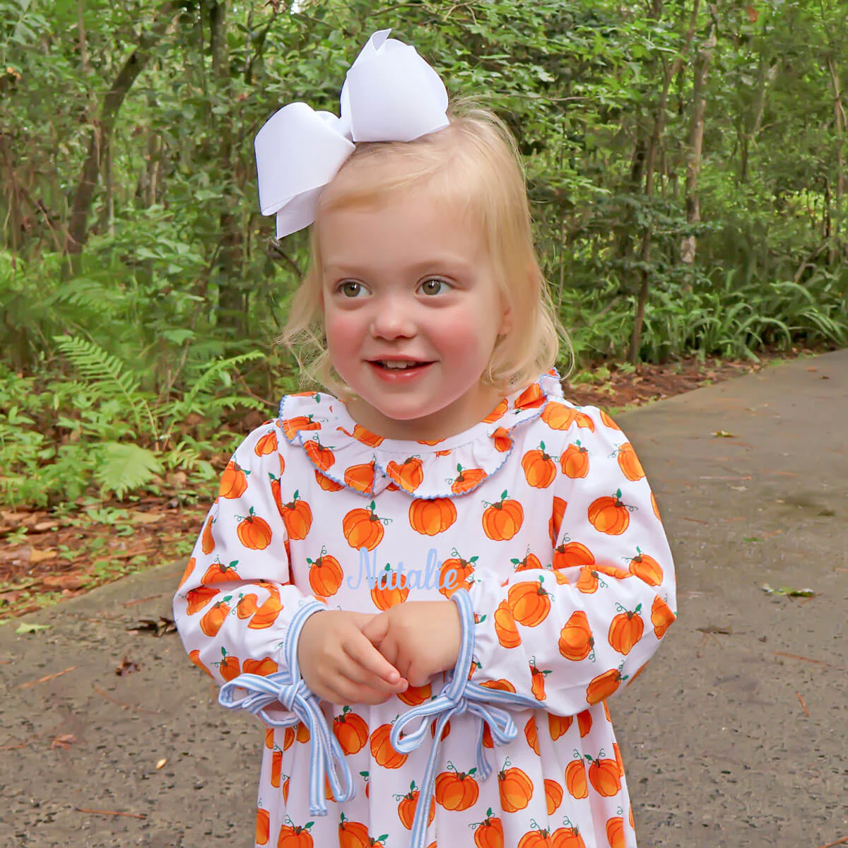 Bountiful Pumpkin Print Virginia Dress - Image 4