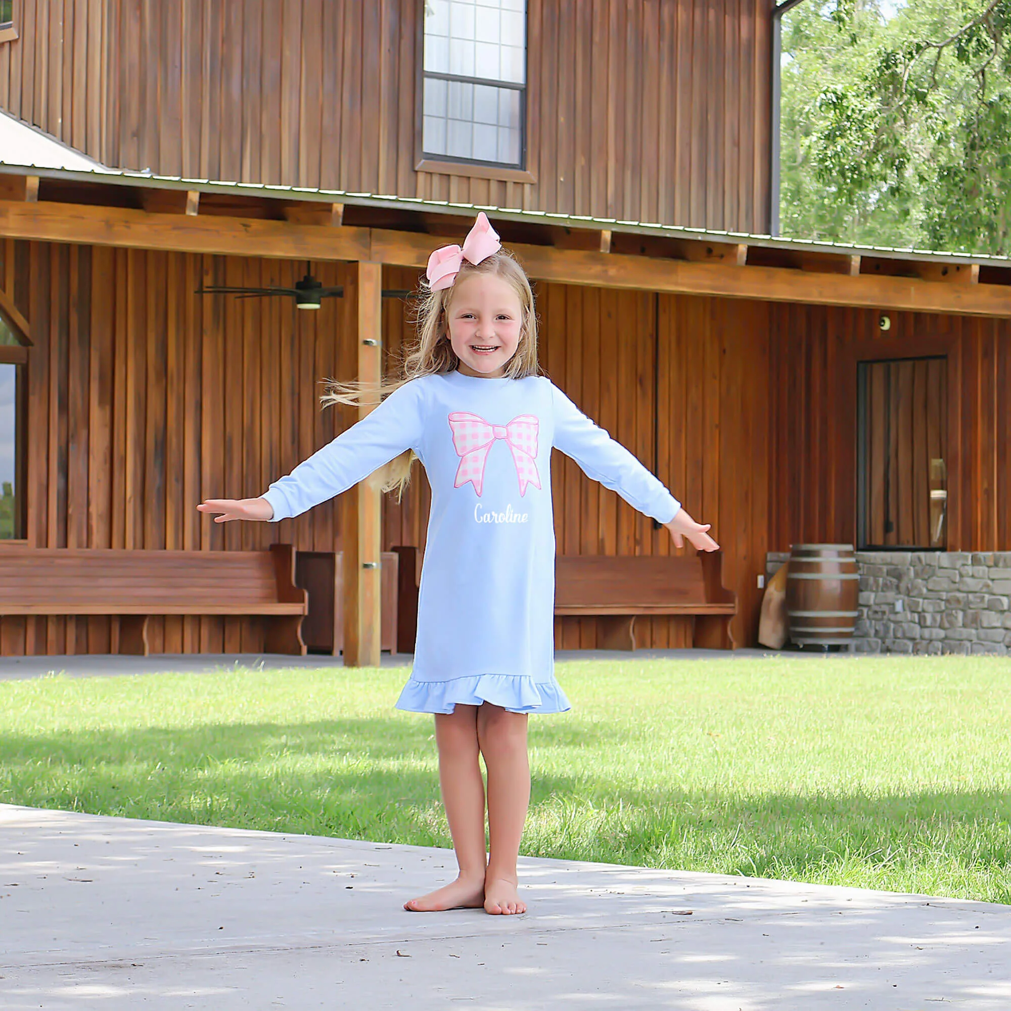 Bow Applique Abby Dress - Image 2