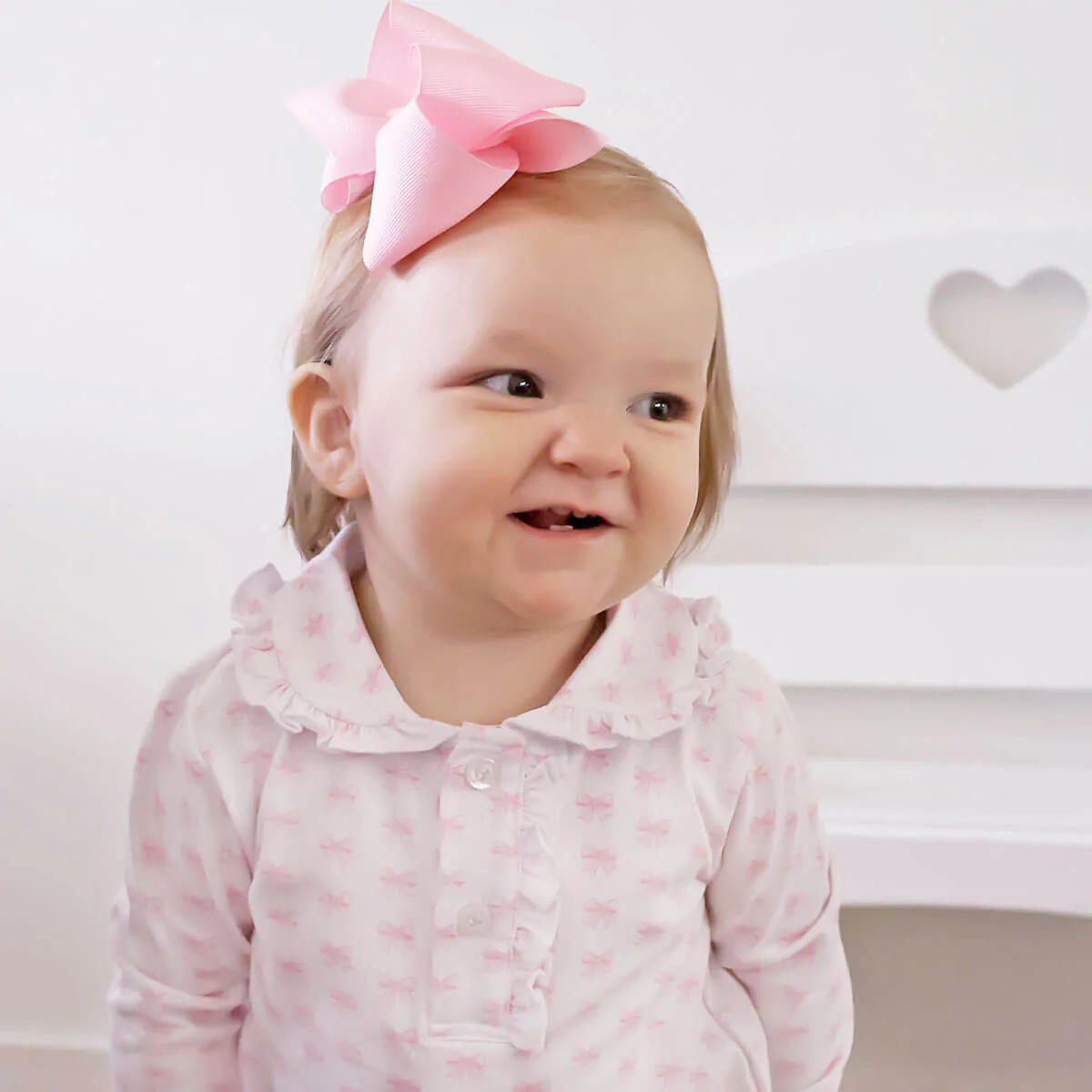 Bow Print Henley Romper - Image 2