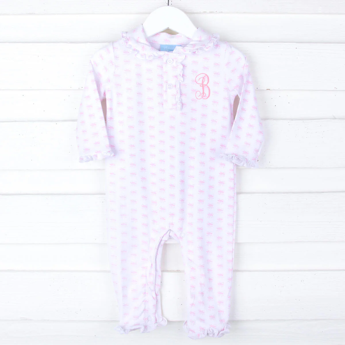 Bow Print Henley Romper - Image 4