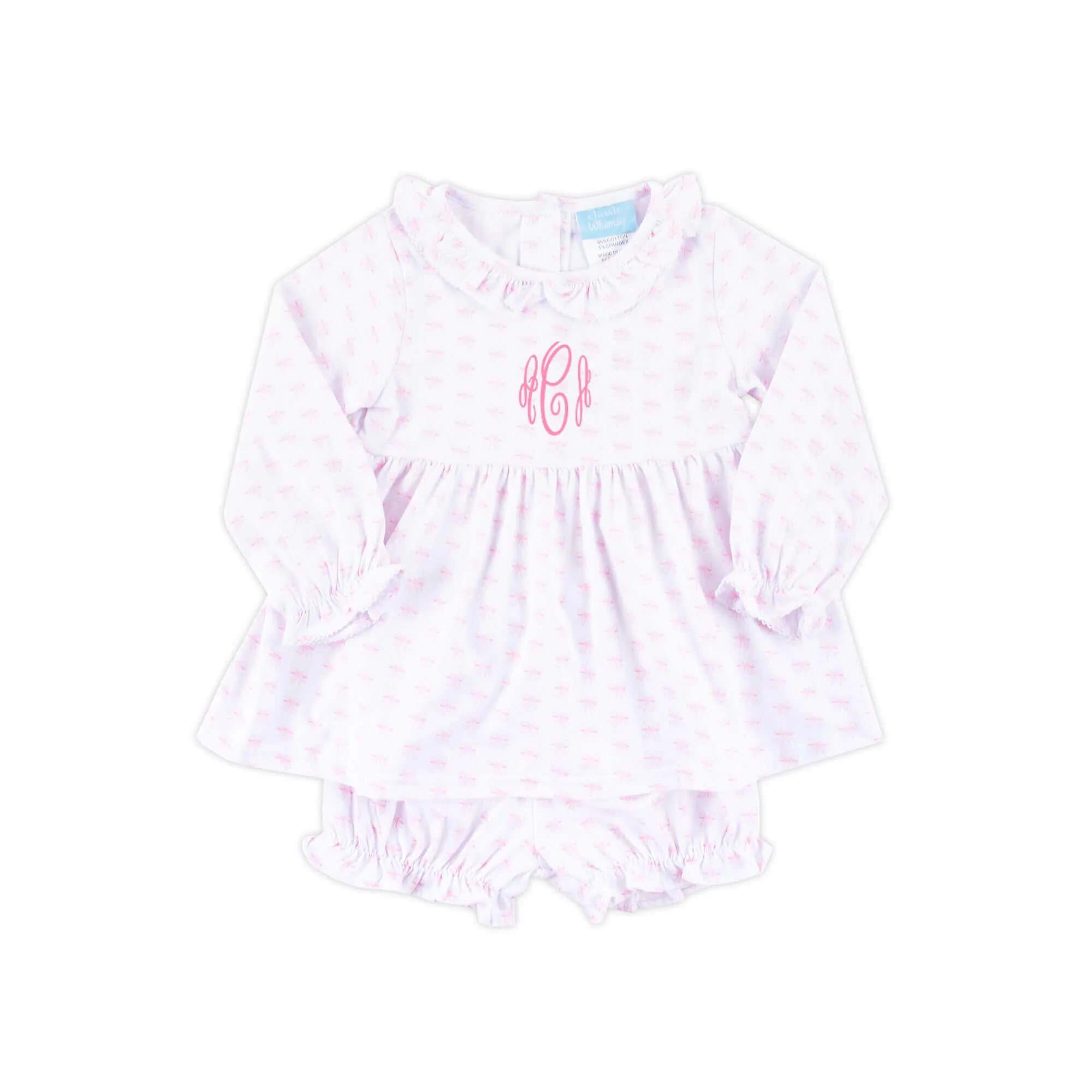 Bow Print Eden Bloomer Set - Image 2