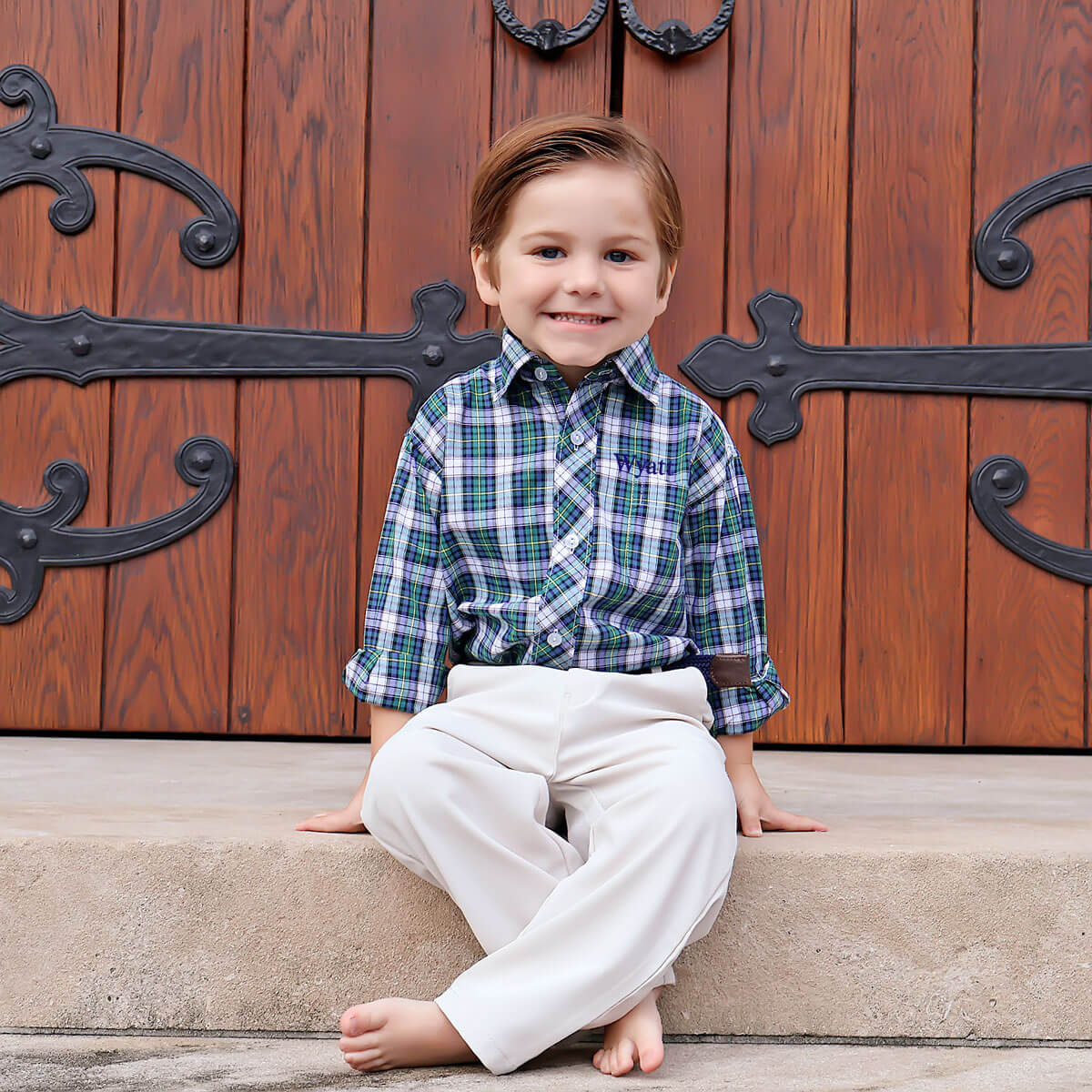 Brighton Plaid Button Down Shirt - Image 2
