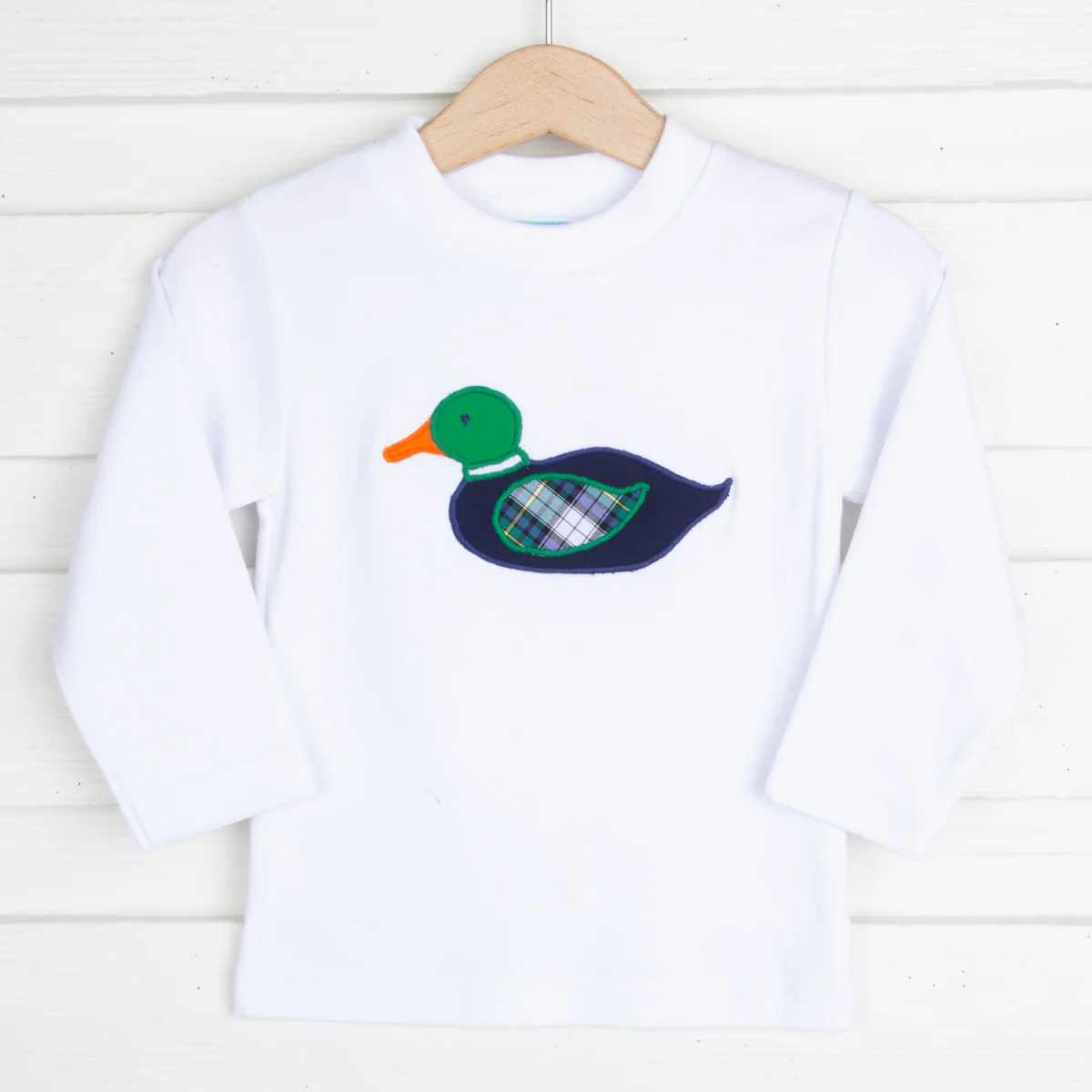 Brighton Plaid Mallard Applique Long Sleeve Shirt - Image 2