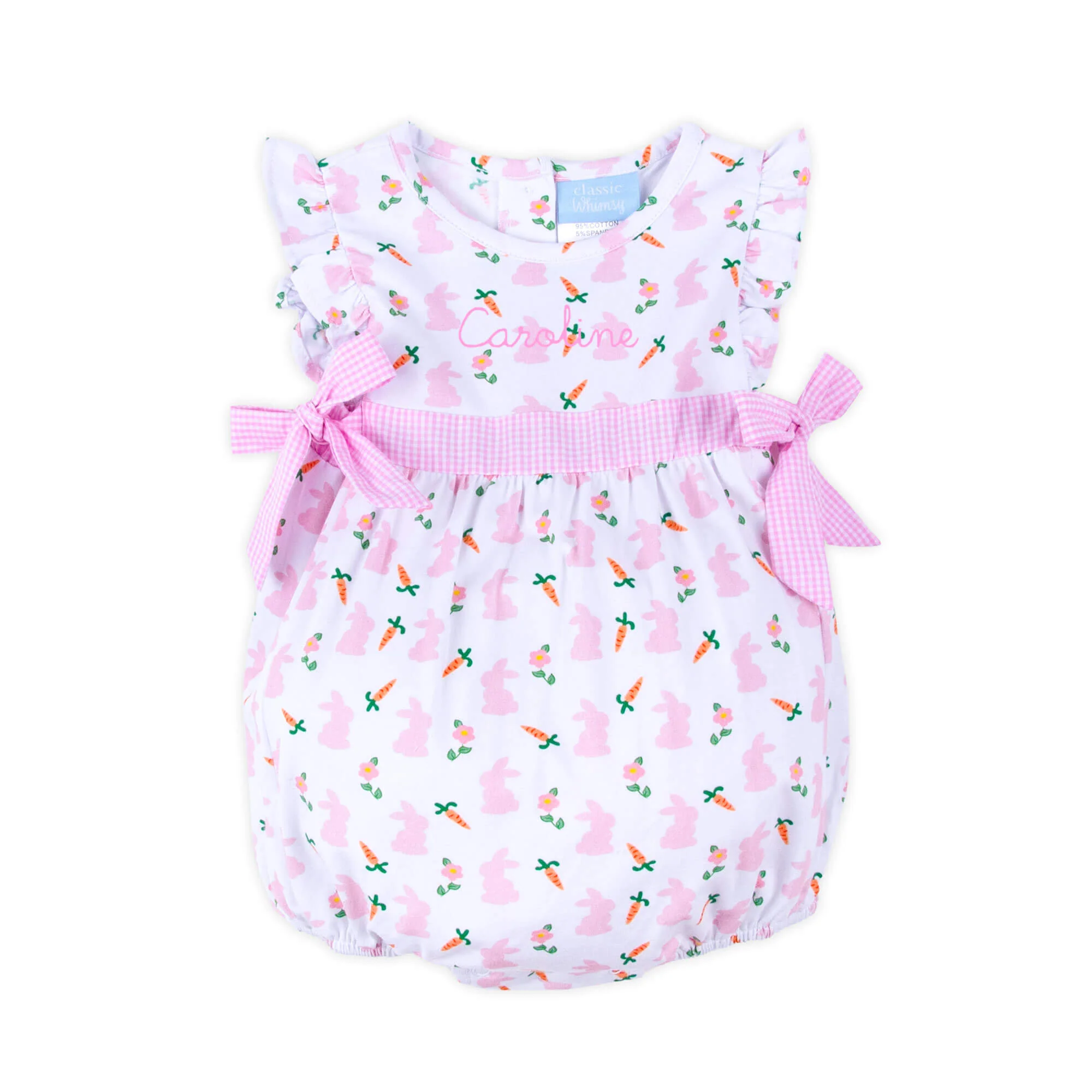 Bunnies & Carrots Pink Avery Bubble - Image 2