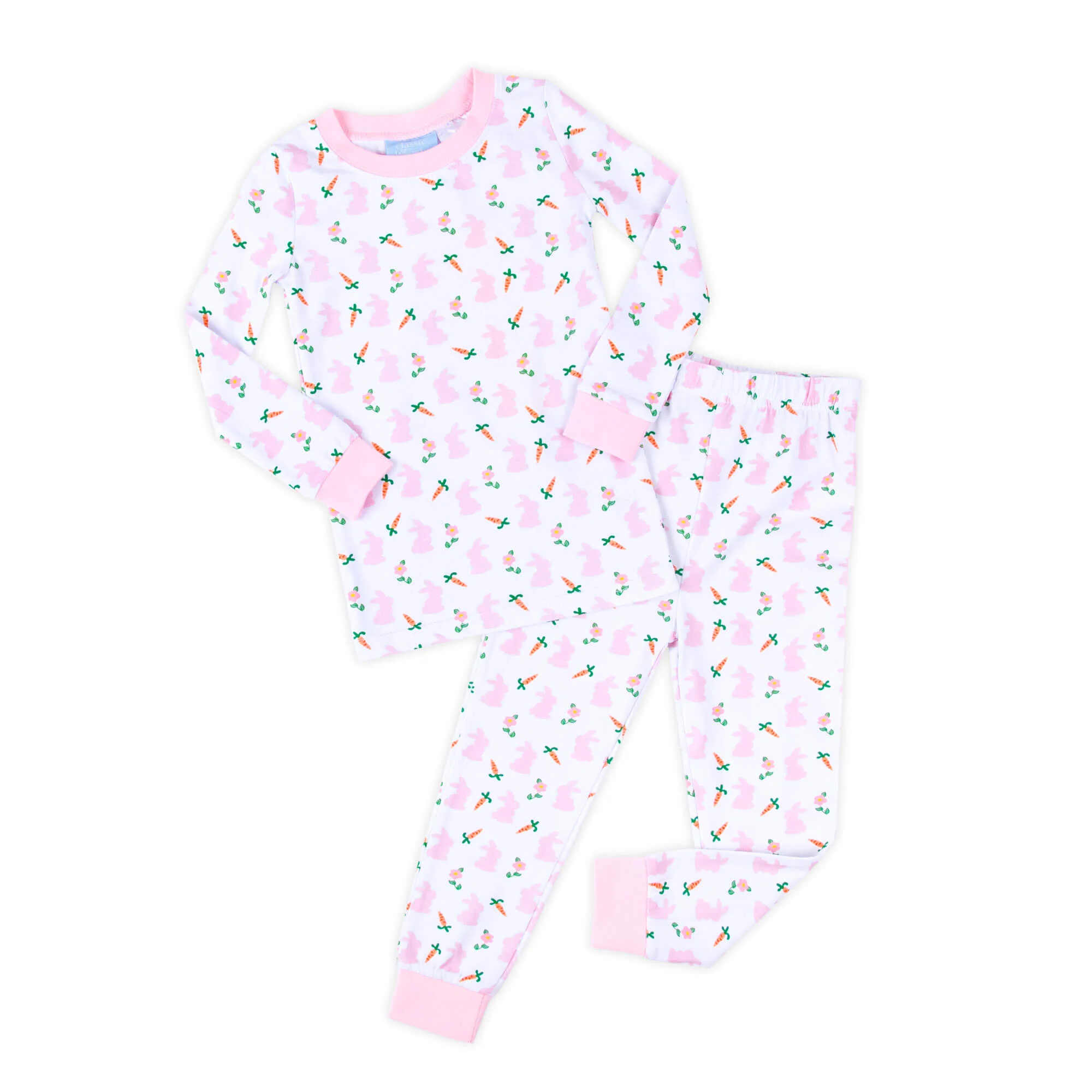 Bunnies & Carrots Pink Pajamas - Image 3