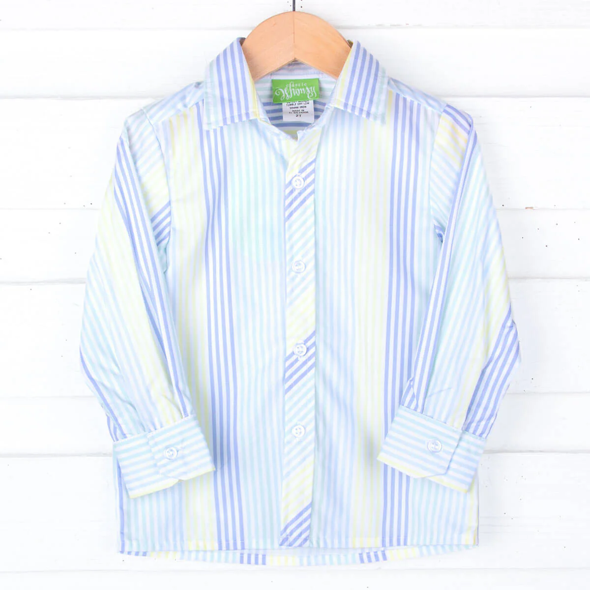Spring Stripe Button Down Shirt - Image 3
