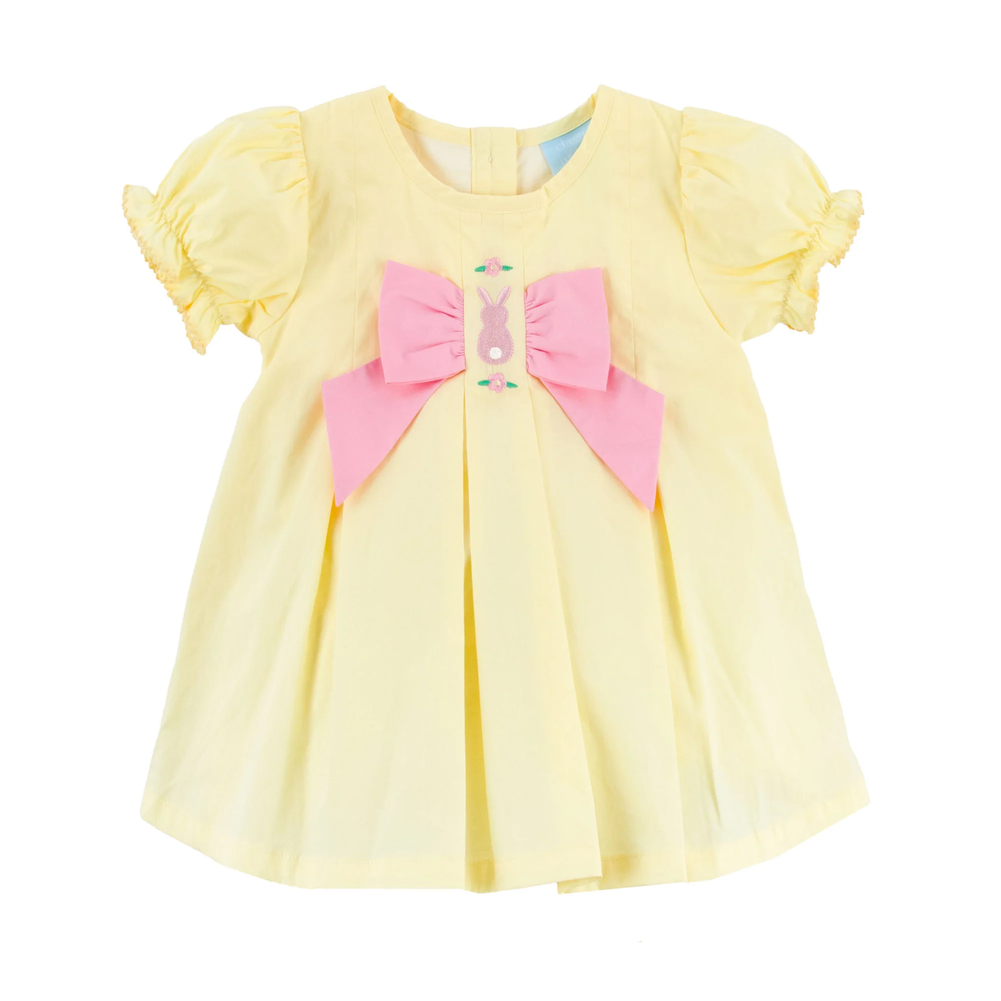 Bunny & Flowers Yellow Isabella Dress - Image 3
