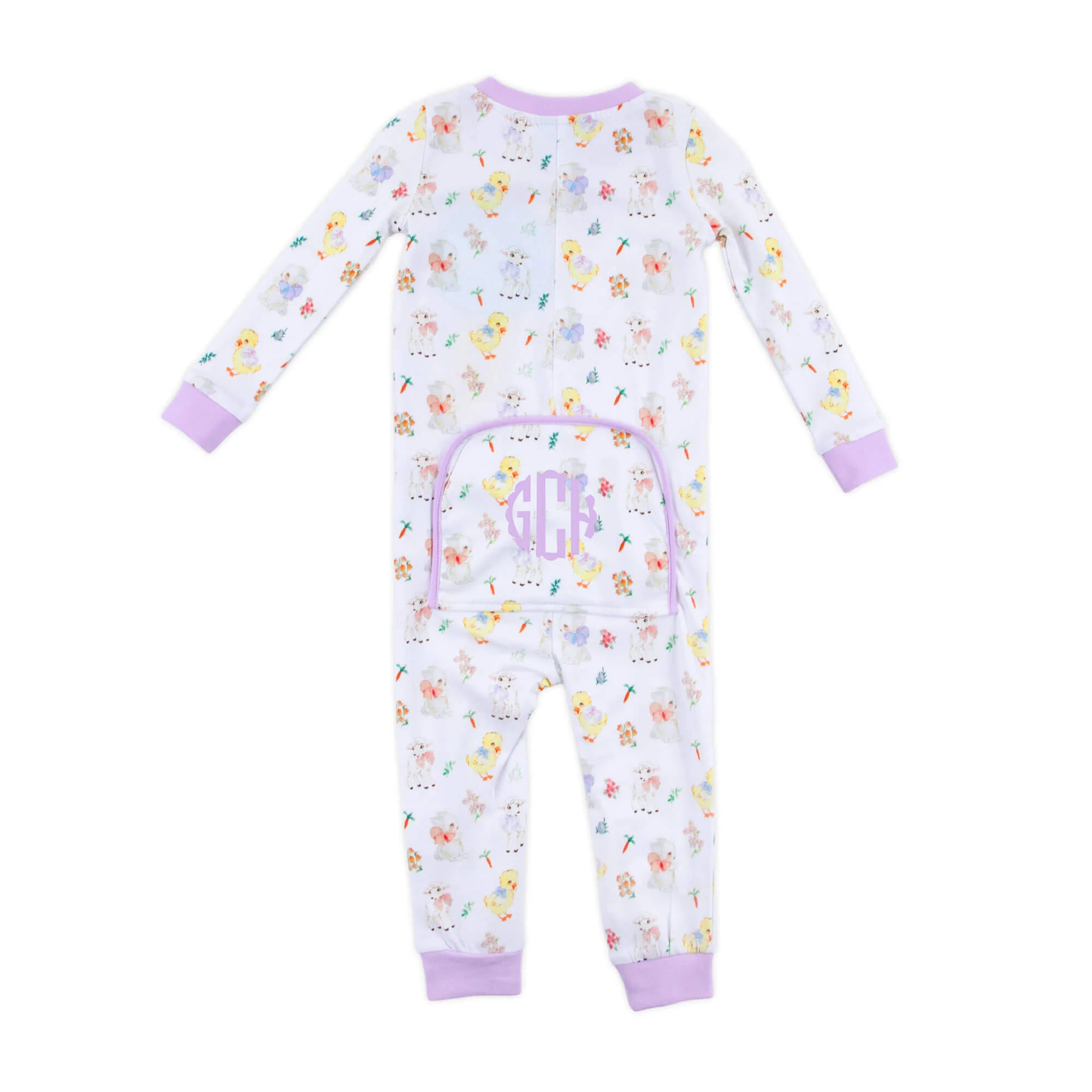 Bunny & Friends Purple Zip Sleeper - Image 2
