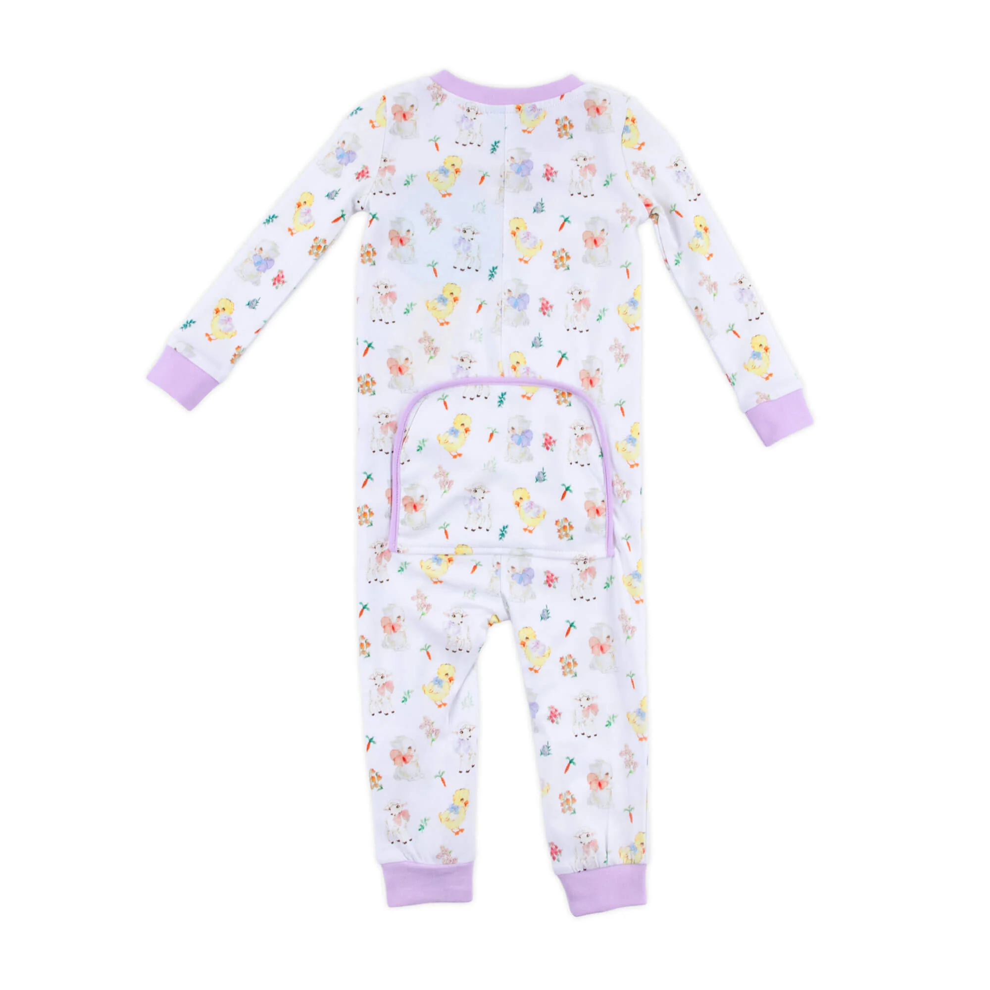 Bunny & Friends Purple Zip Sleeper - Image 4