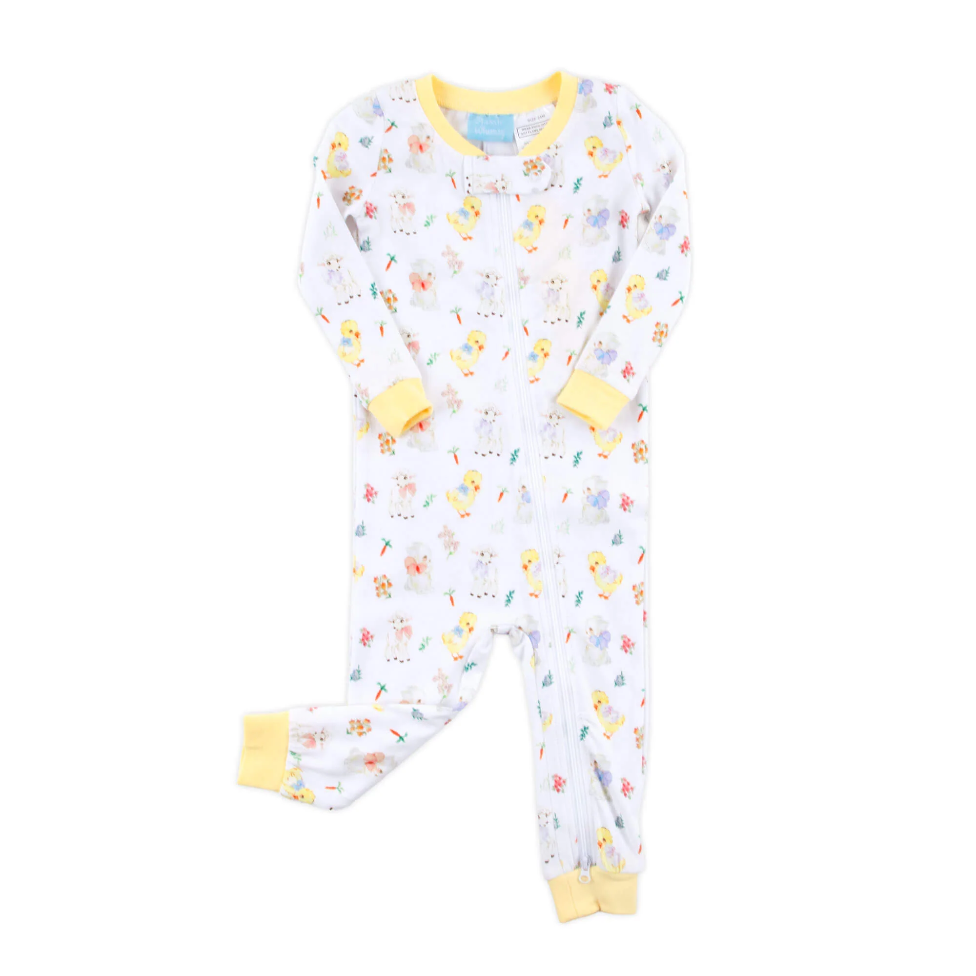 Bunny & Friends Yellow Zip Sleeper - Image 2