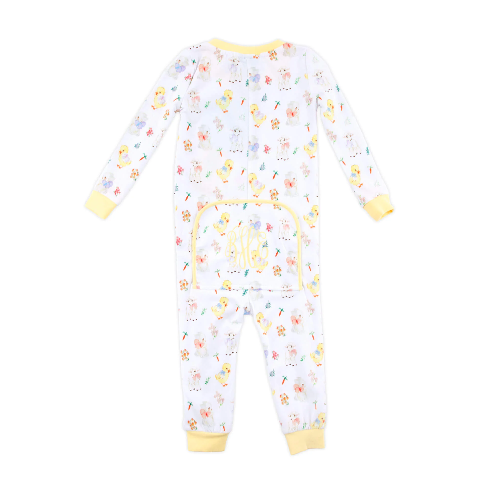 Bunny & Friends Yellow Zip Sleeper - Image 5